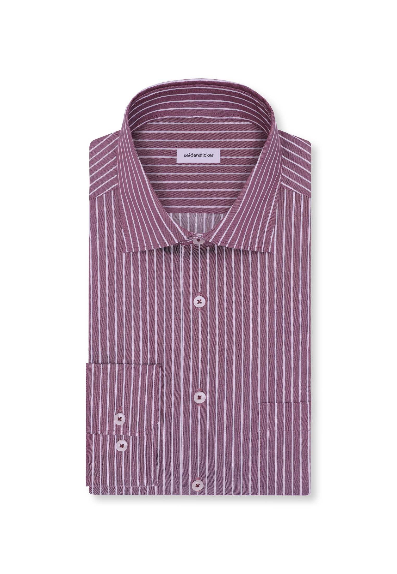 seidensticker Businesshemd »Schwarze Rose« Regular 1/1 Kentkragen Gestreift