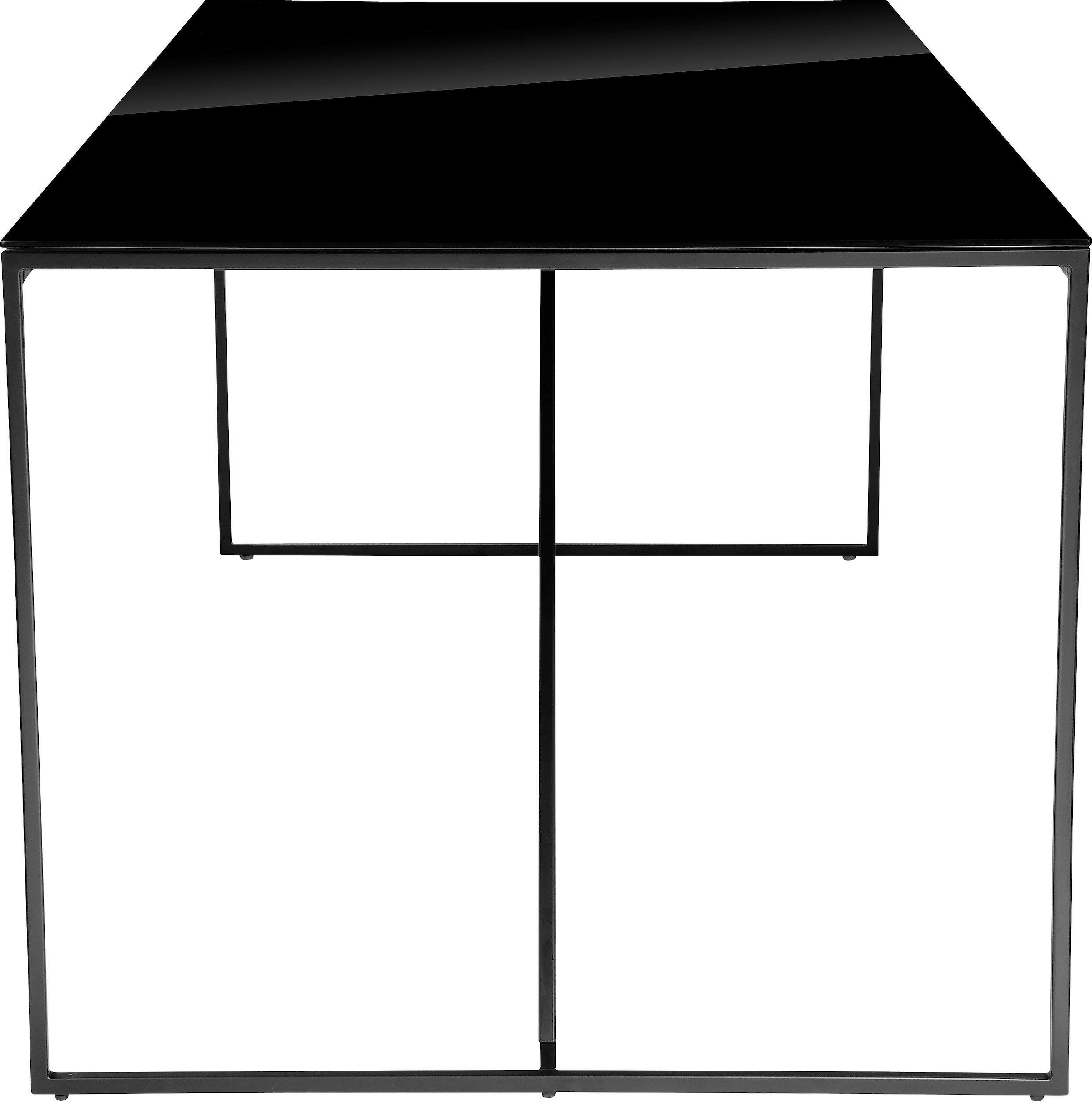 INOSIGN Esstisch »Esra, TOPSELLER!«, Gestell aus Metall, Tischplatte aus Glas