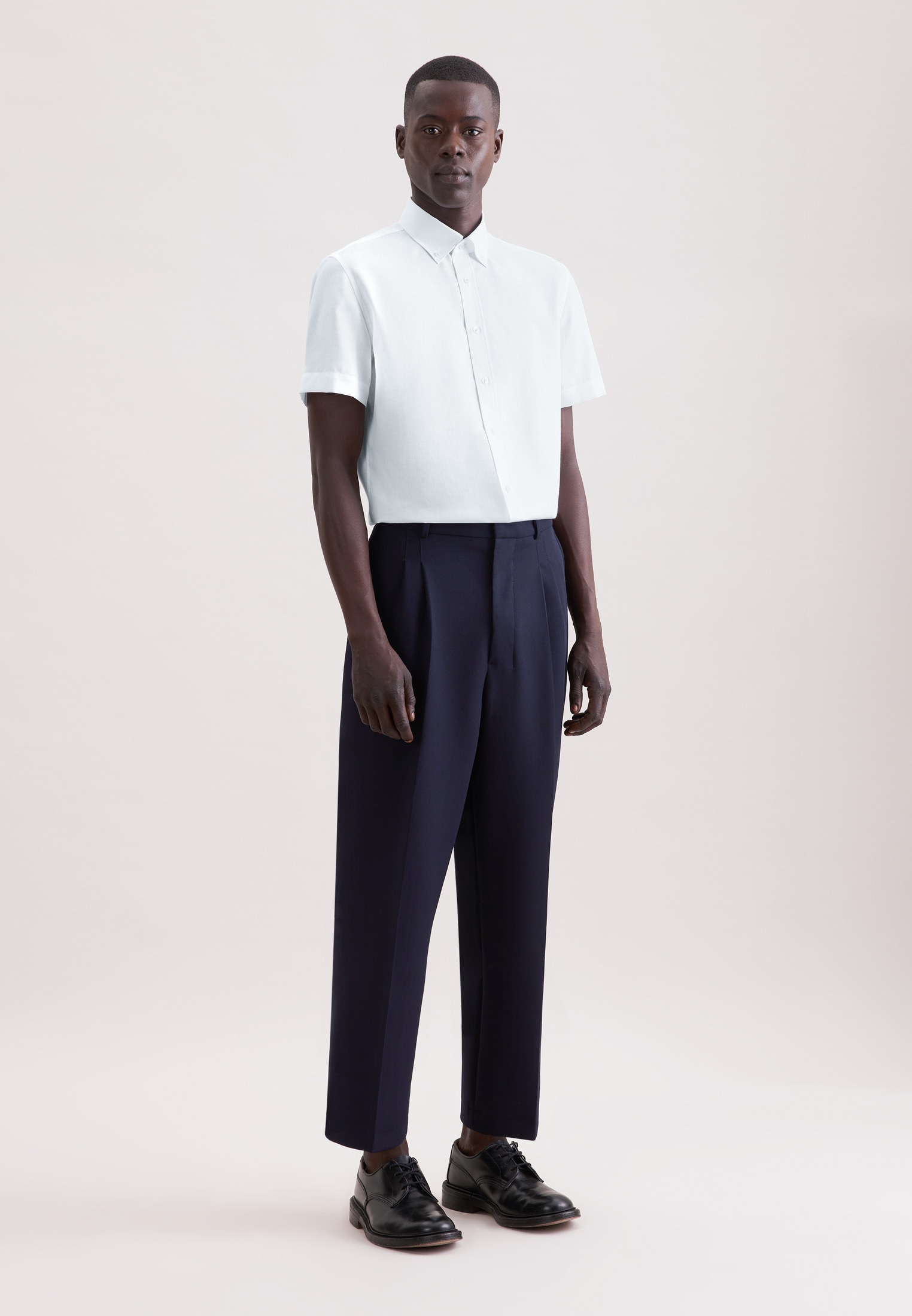 seidensticker Businesshemd »Schwarze Rose« Slim 1/2 Button-Down-Kragen Struktur