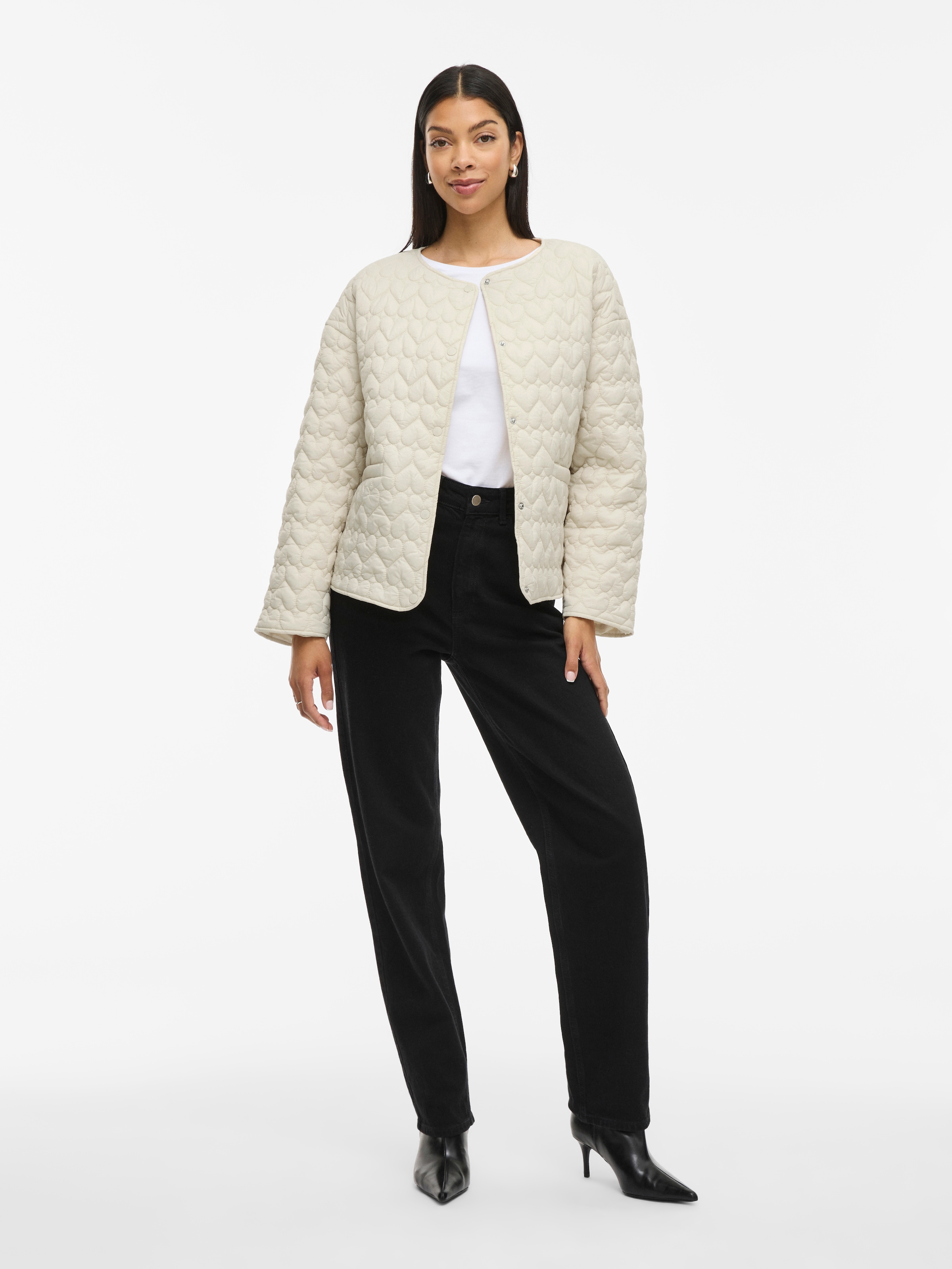 Vila Steppjacke »VISILLA L/S QUILTED JACKET«, ohne Kapuze