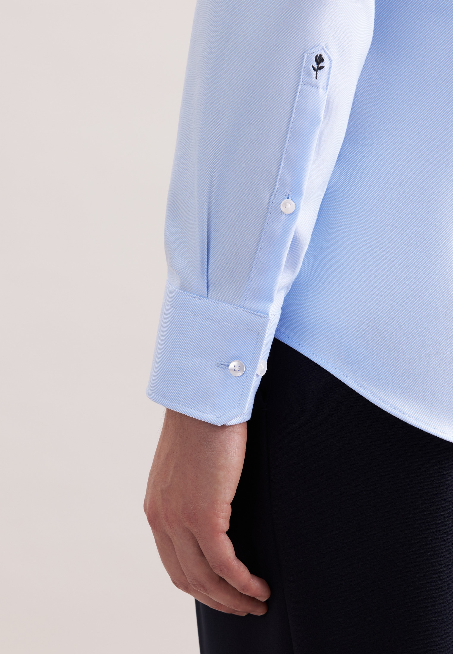 seidensticker Businesshemd »Schwarze Rose« Slim 1/1 Kentkragen Uni