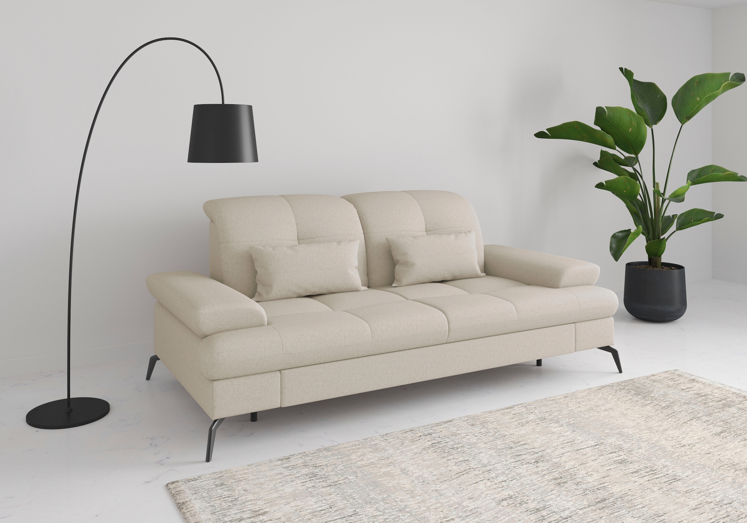 sit&more 2,5-Sitzer »Amica,  inkl. Sitztiefenverstellung und Armteilverstellung« wahlweise mit Kopfteilverstellung und Bettfunktion