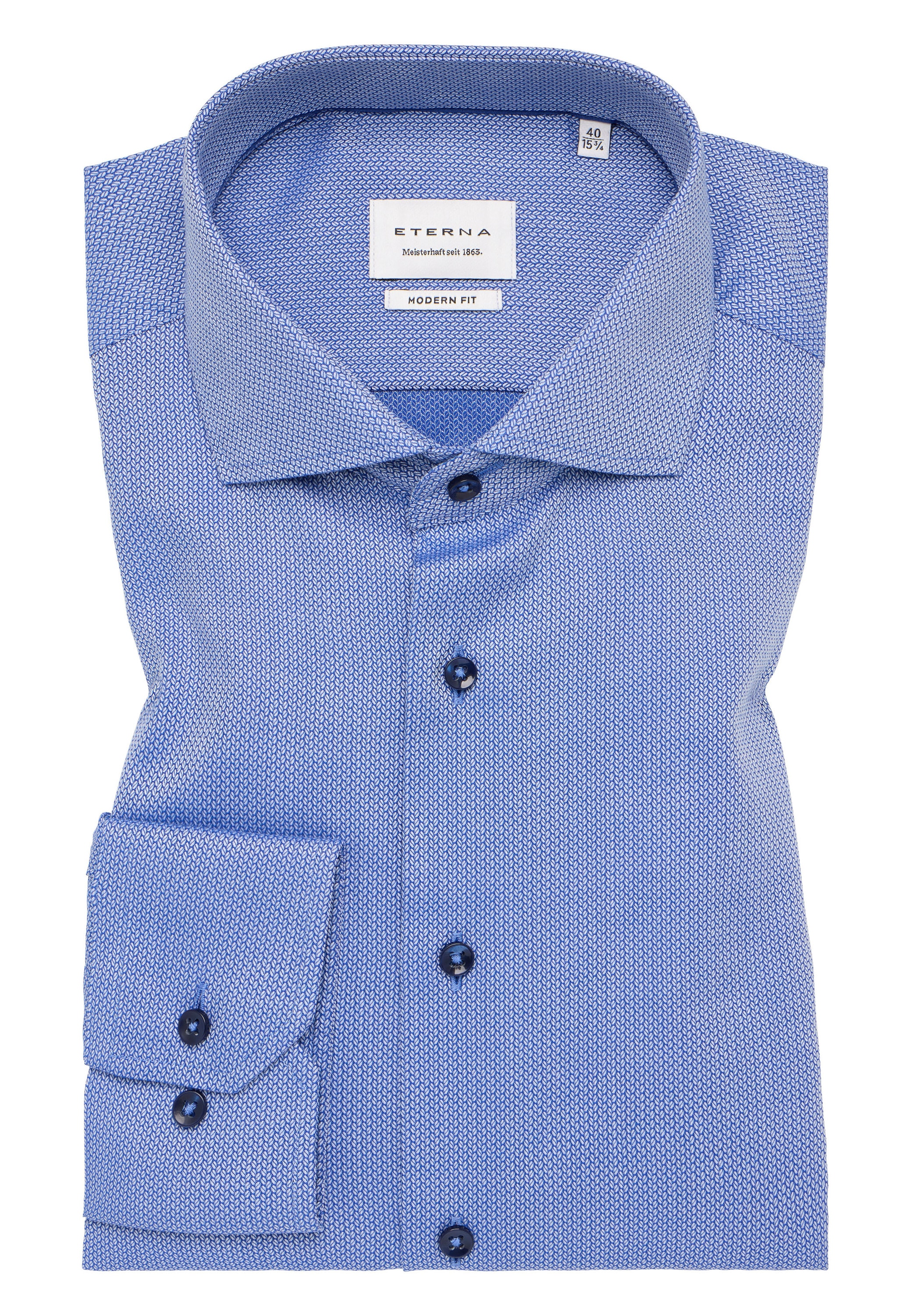Eterna Langarmhemd »MODERN FIT« NON IRON (bügelfrei)