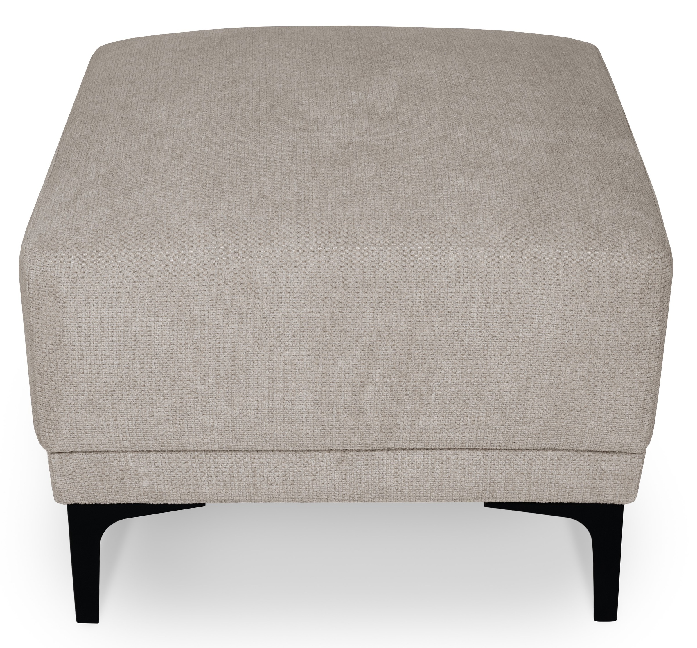 Places of Style Polsterhocker »Xander«, Breite 58 cm, Soft-Touch Chenille, schwarze Metallfüße