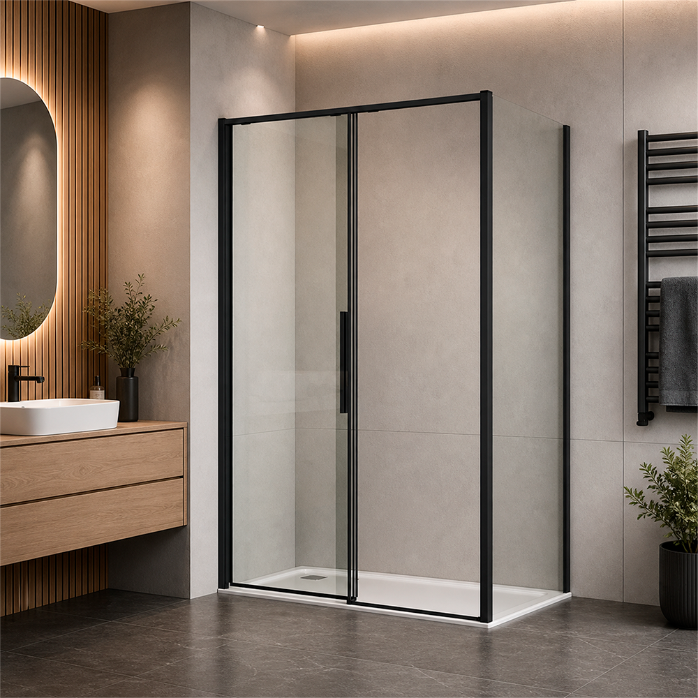 welltime Eckdusche »Pienza« Rechteckige Dusche mit Softclose