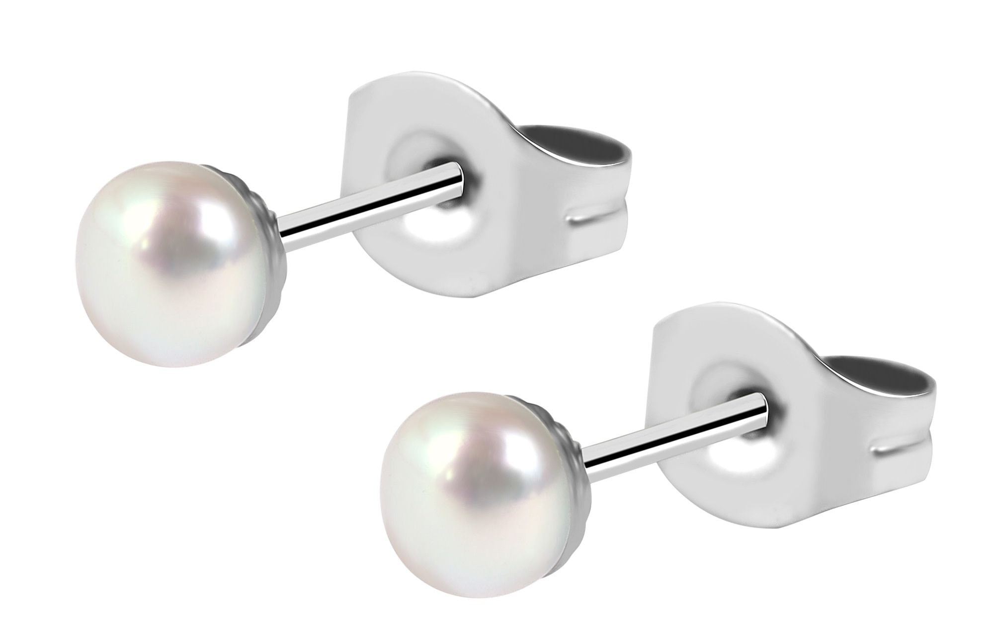 Adelia´s Paar Ohrstecker »Damen Ohrringe ¿ Ohrstecker aus Edelstahl mit Süßwasserperle«