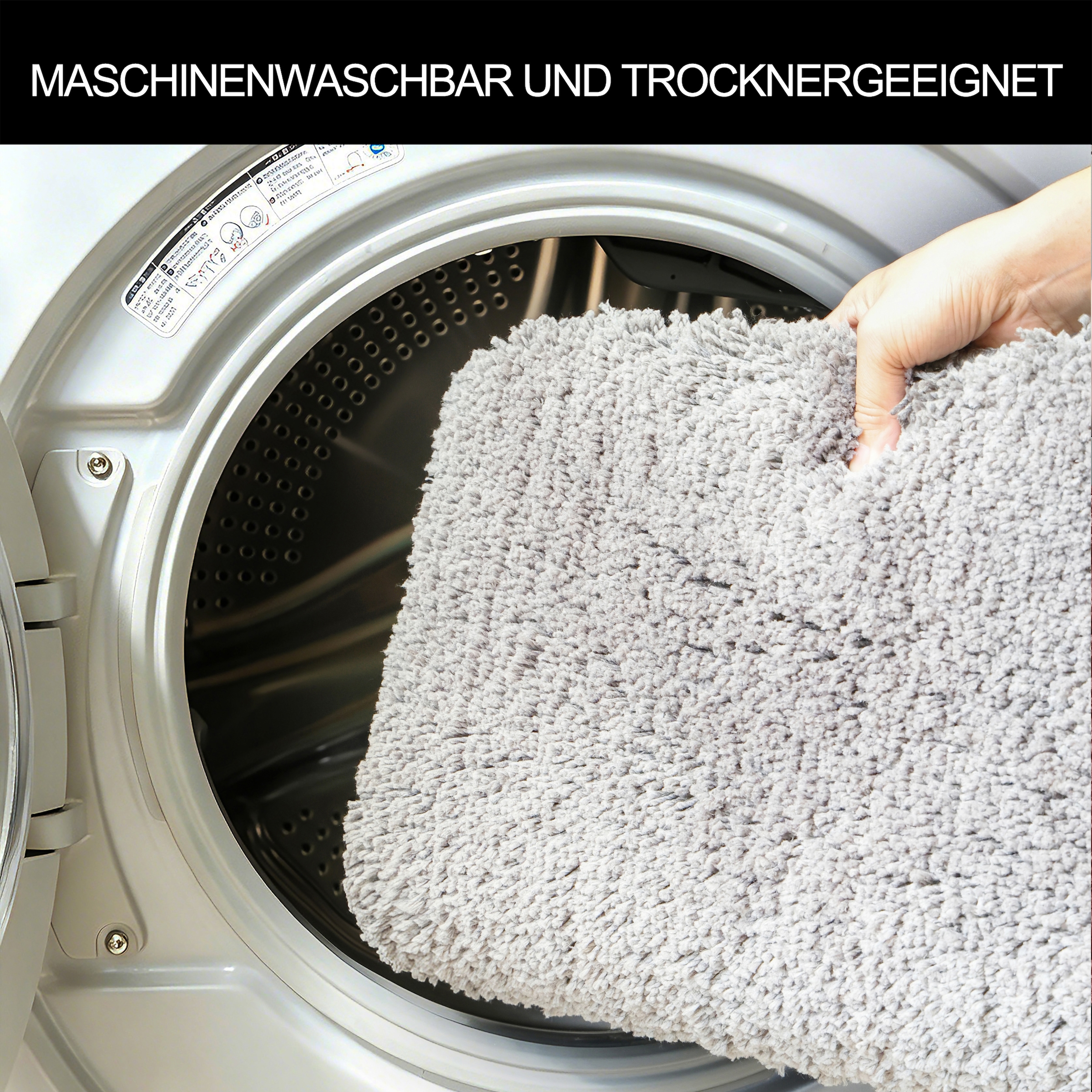 OTTO home Badematte »Sanremo Premium, Badvorleger, Badezimmer Teppich, sehr weich« Höhe 35 mm rutschhemmend beschichtet fußbodenheizungsgeeignet | schnell trocknend Badteppich, unifarben, rechteckig & als 3-tlg. Set erhältlich