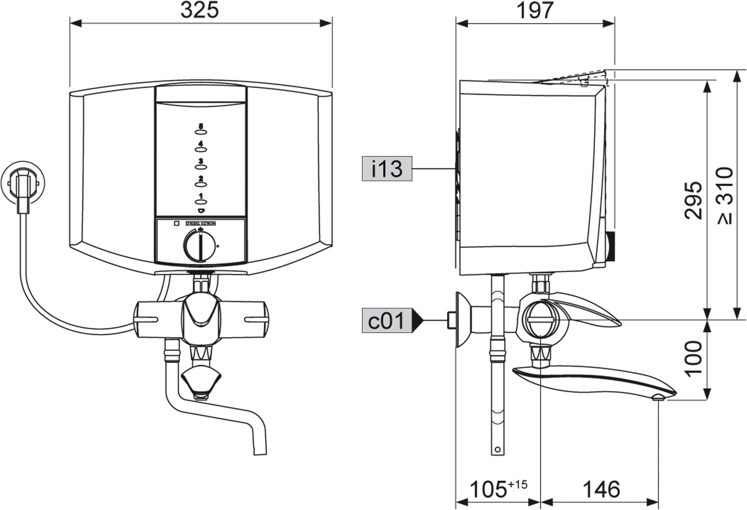 STIEBEL ELTRON Kochendwassergerät »EBK 5 K«, 5 l, für die Küche, Kunststoff