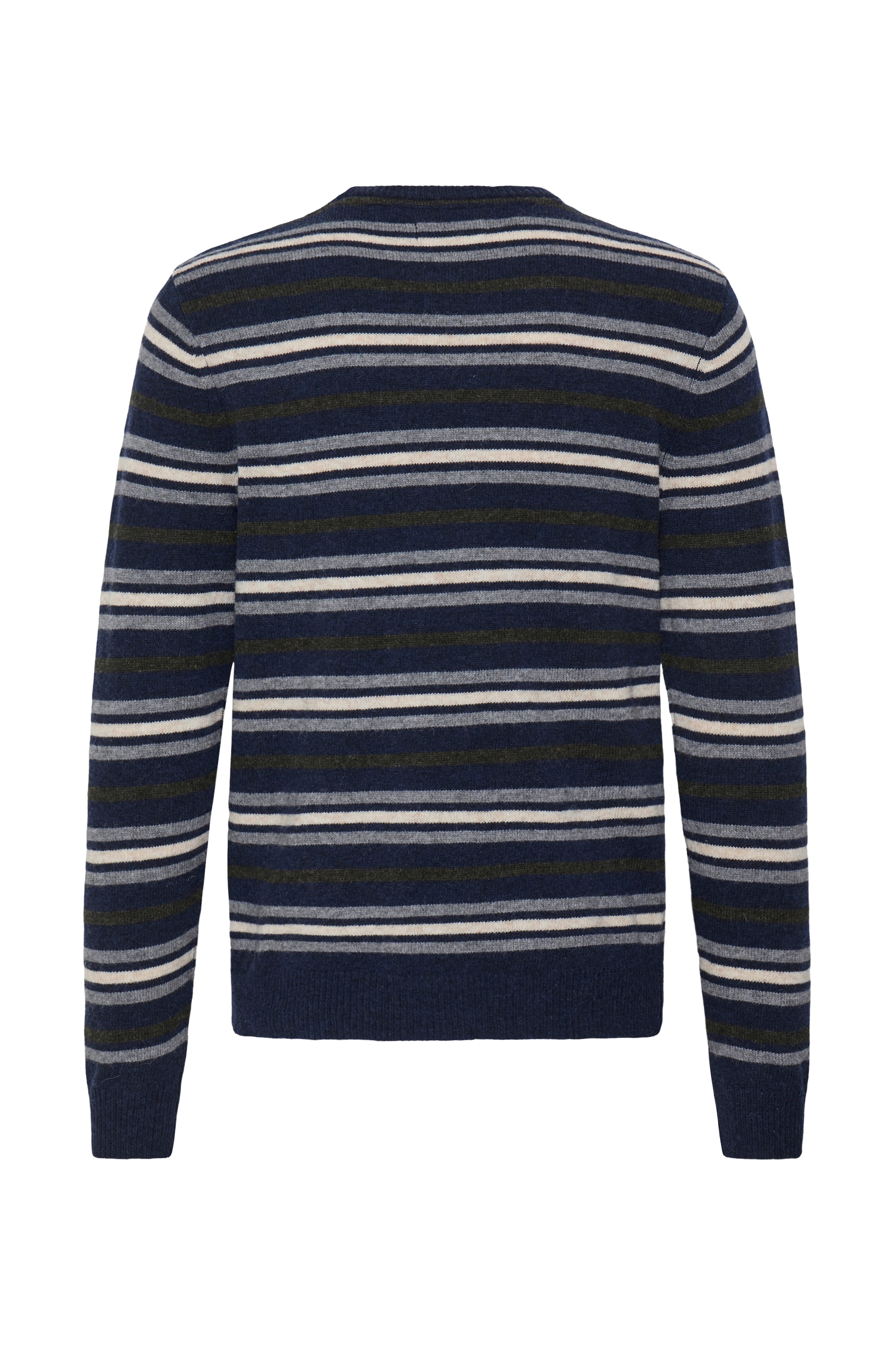 Blend Rundhalspullover »BHBRANKO CREW KNIT STRIPE« Wollmischung, regular fit