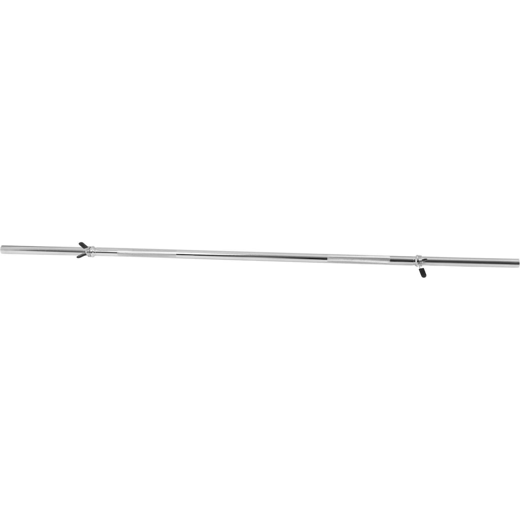 GORILLA SPORTS Langhantelstange »Langhantelstange Chrom 170 cm mit Federverschluss«, Chrom, 170 cm, (mit Federklemmen)