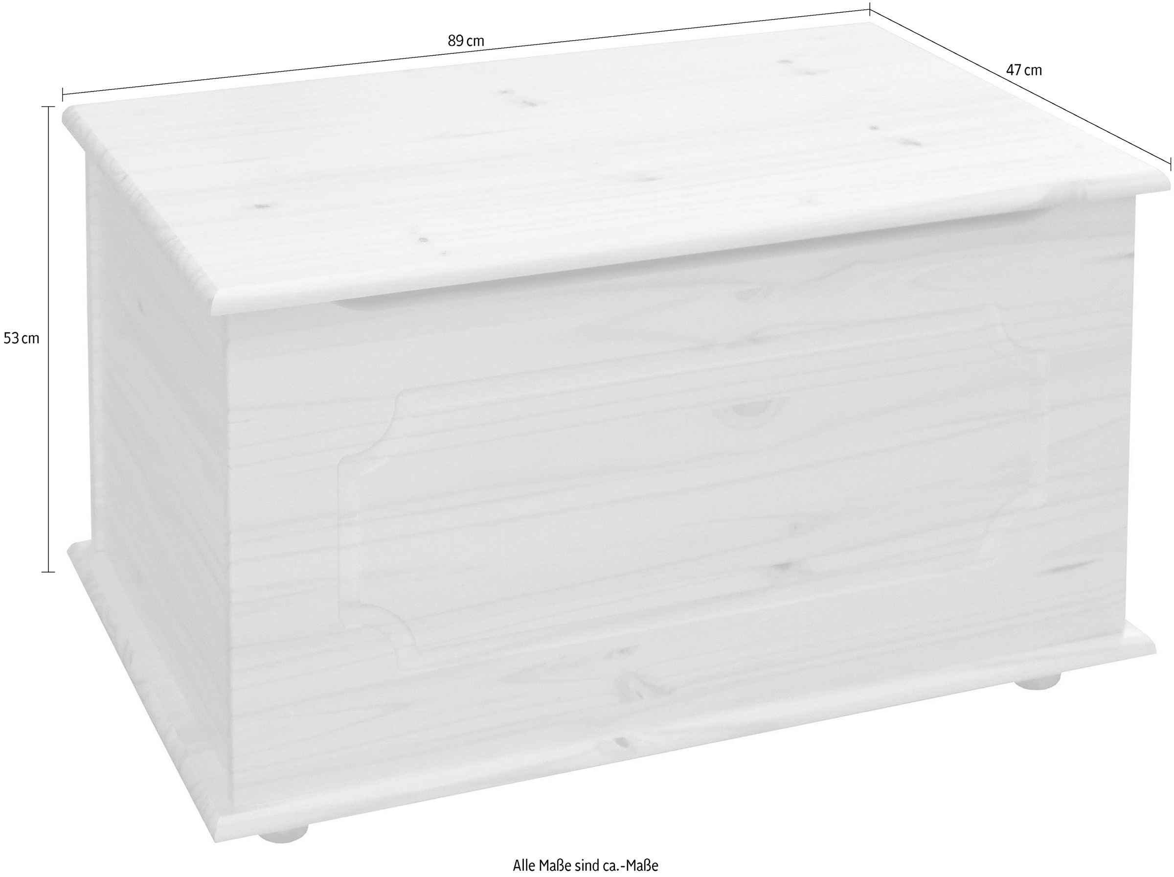 Home affaire Truhe, (1 St.), mit massiver Holzklappe
