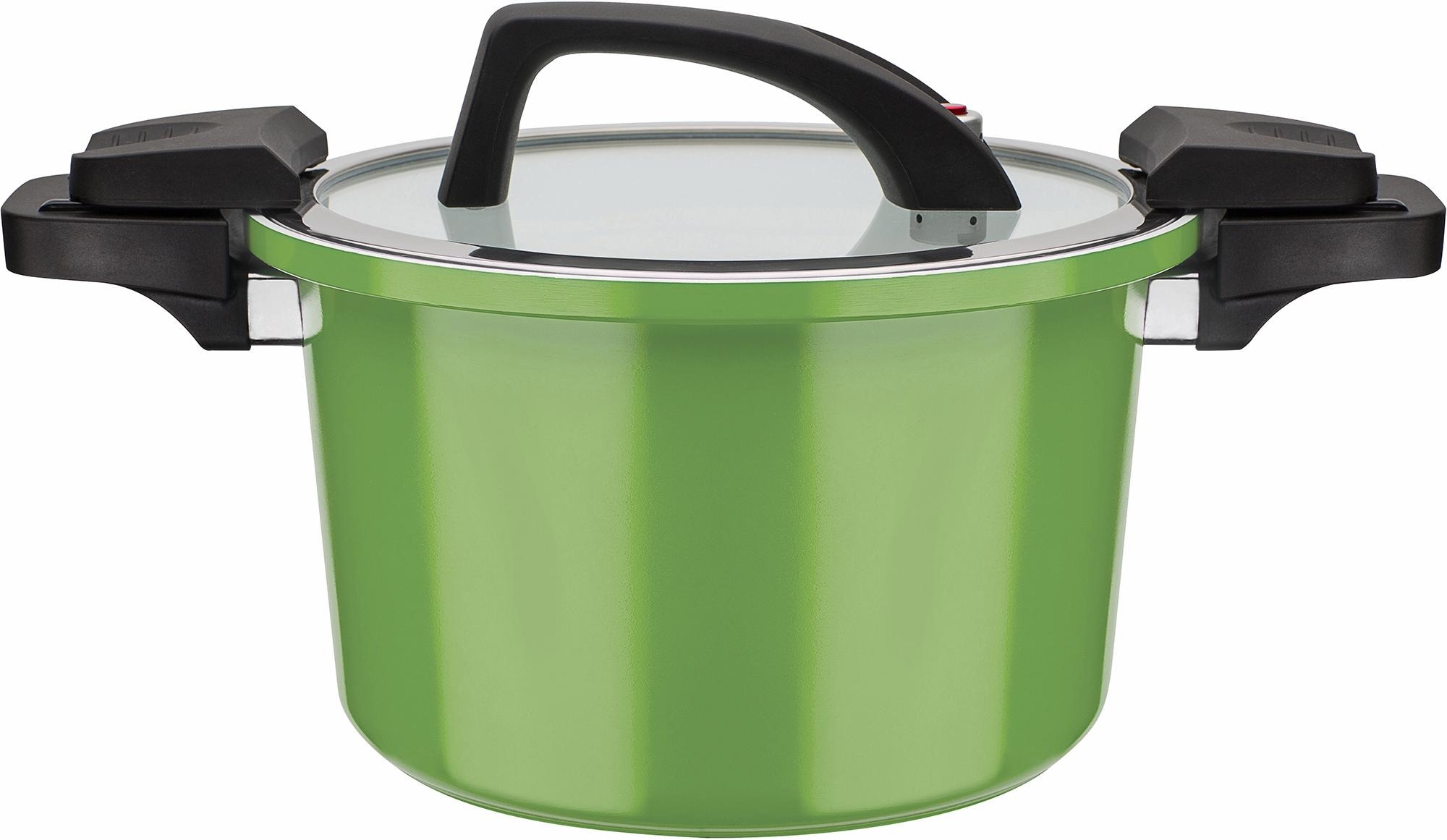 GSW Dampfgartopf »ceramica green«, Aluminium, online (1 OTTO tlg.), Induktion Dampfkochtopf, bei