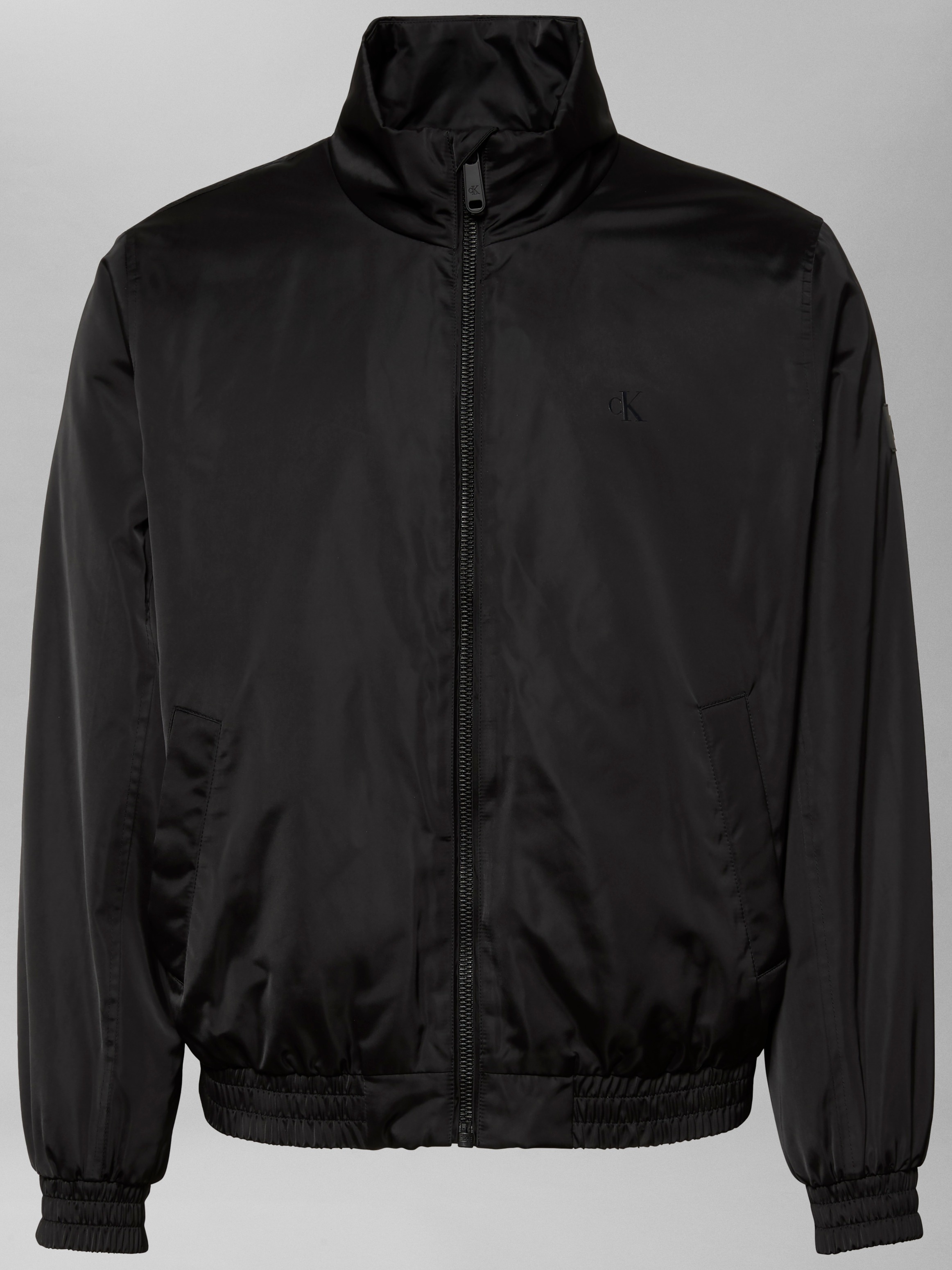 Calvin Klein Jeans Bomberjacke »LS PADDED HARRINGTON JACKET«, ohne Kapuze, Mit Rundhalsausschnitt mit Stehkragen