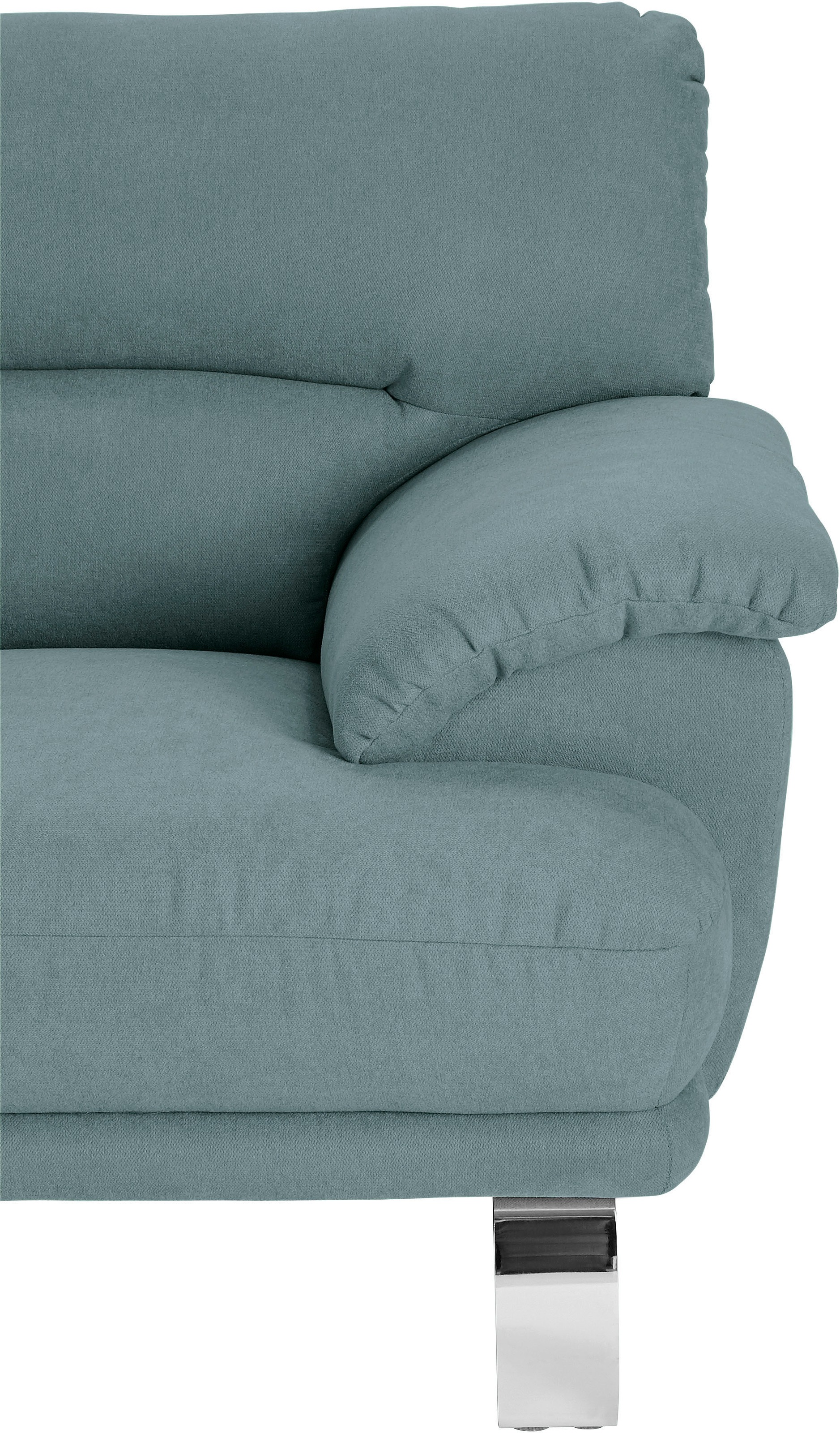 TRENDMANUFAKTUR Ecksofa »Cecilia II, in italienischen Design, bequem, hoher Sitzkomfort, L-Form«, extrabreite Armlehnen für noch mehr Sitzkomfort