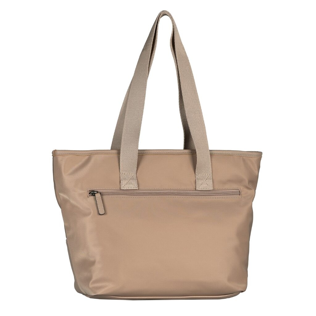 TOM TAILOR Shopper »Viene« fein genarbtes Lederimitat trifft auf leichtes Nylon mit feinem Logo