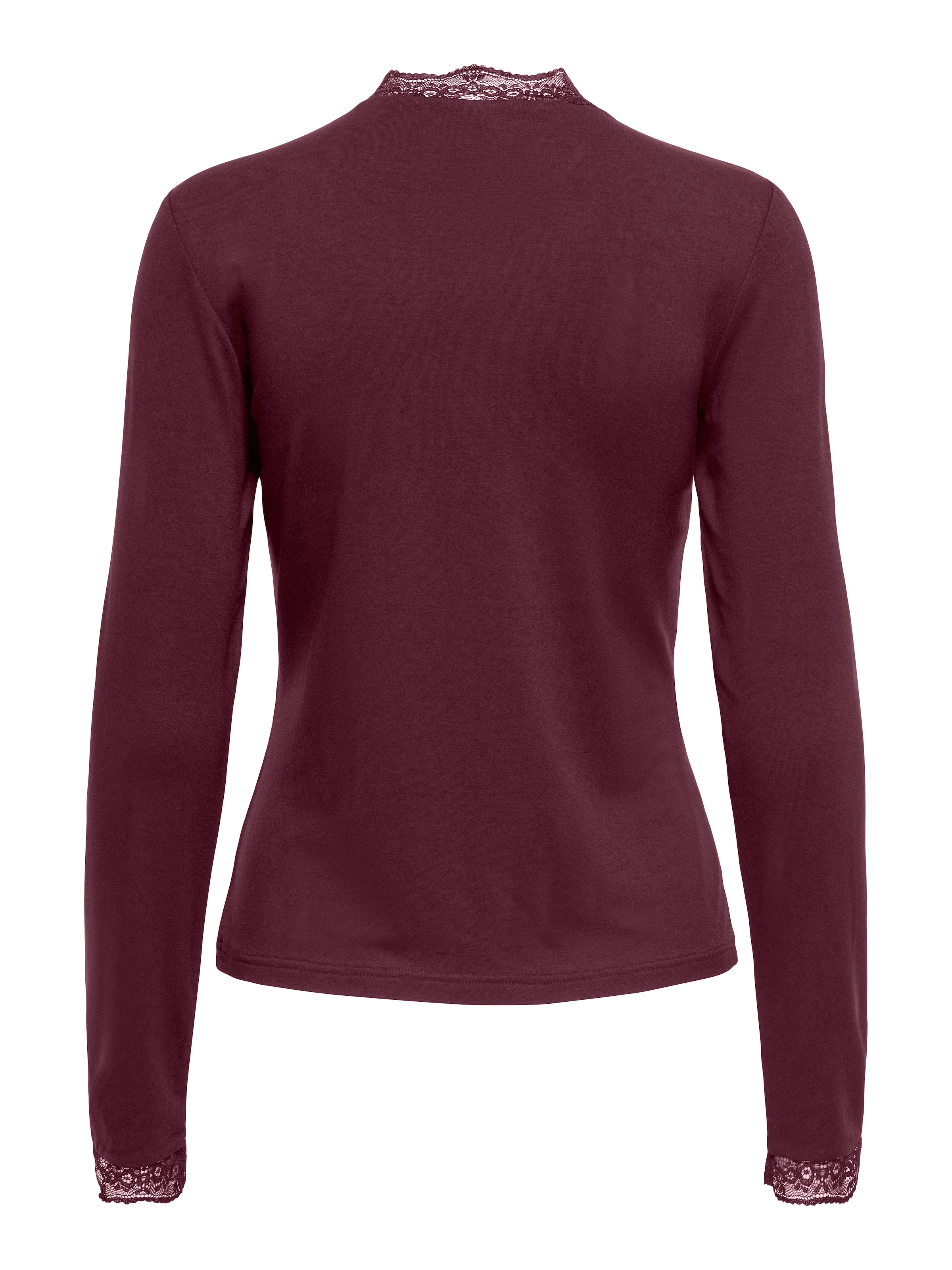 ONLY Langarmshirt »ONLLIV L/S TOP WITH LACE DETAILS CS JRS« Viskosemischung, regular fit