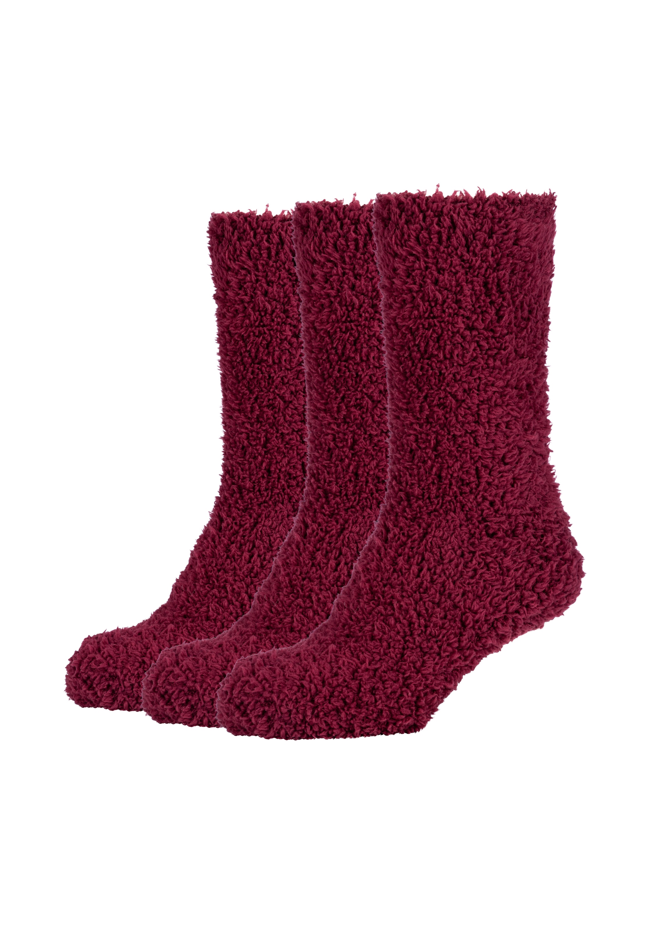 Camano Socken 3 Paar,  wärmende, kuschelige Qualität, extra weich, mit sanfter Zehennaht