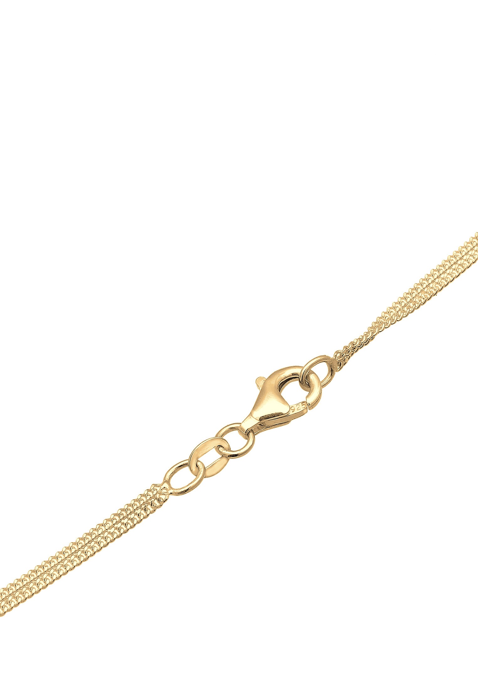 Elli Silberkette »Halskette Y-Kette Layer und Kristalle 925 Silber«
