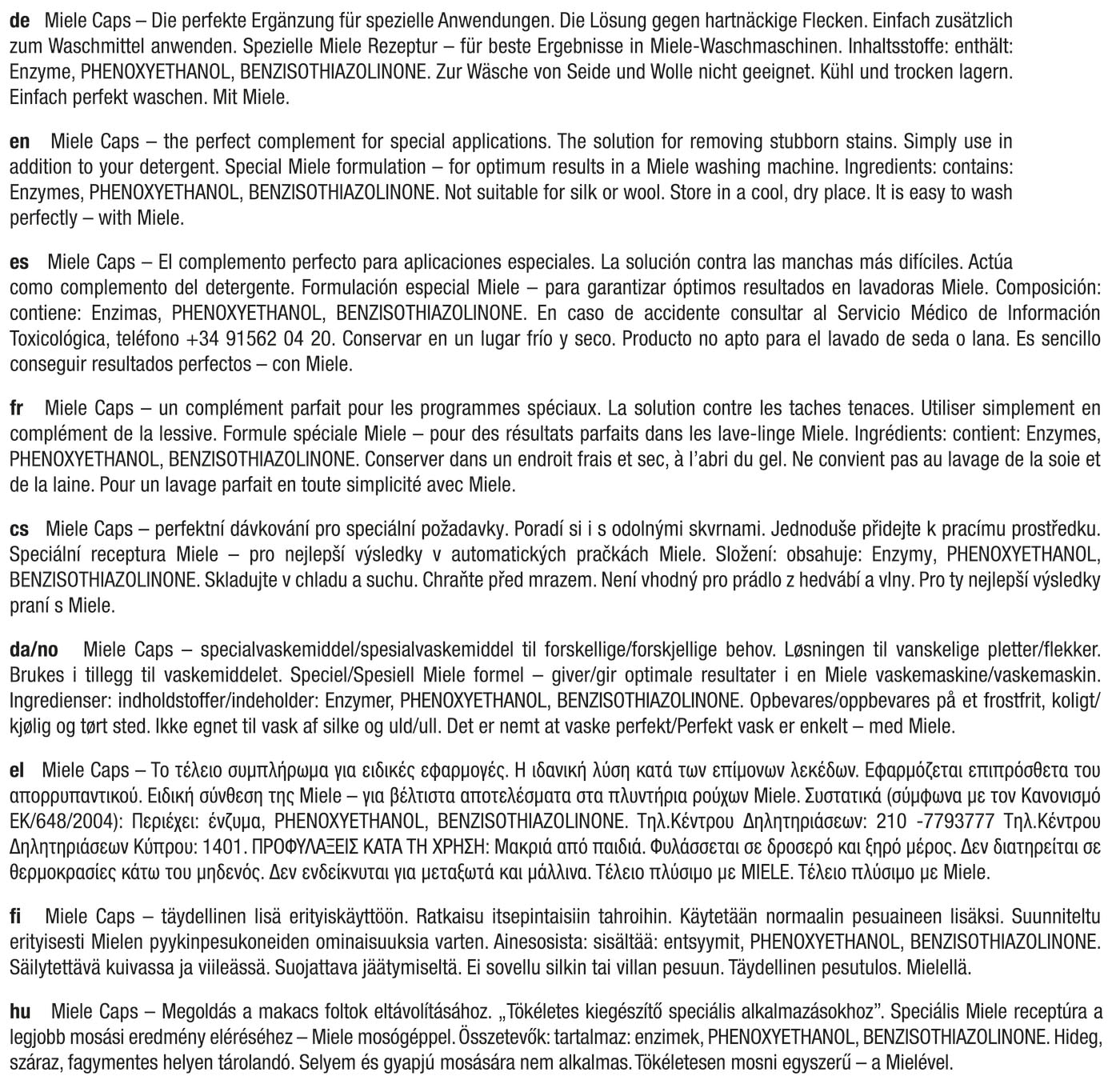 Miele Fleckentferner »WA CBO 0602 L«