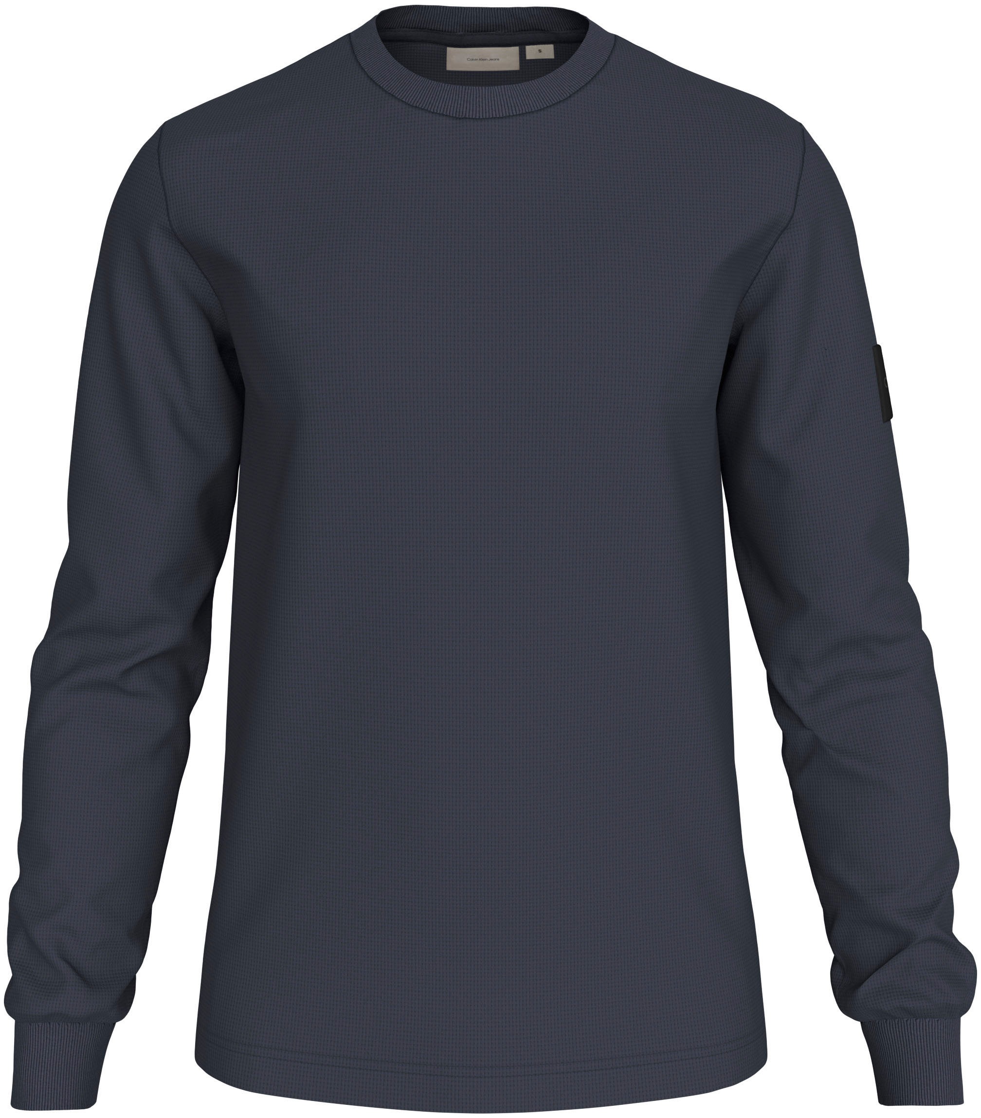 Calvin Klein Jeans Langarmshirt »BADGE WAFFLE LS TEE«, mit Logopatch