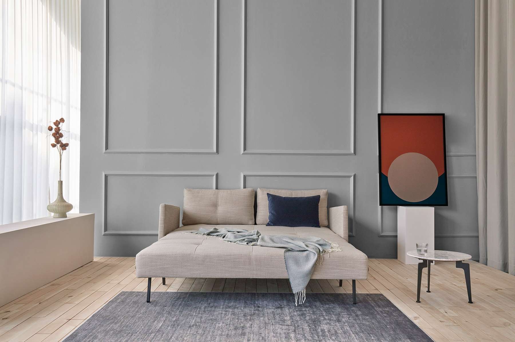 INNOVATION LIVING ™ Schlafsofa »Cubed Klappsofa, hochwertige Schlaffunktion, Design und extra Komfort«, Frontauszug, sehr platzsparend, abgewinkelt Sitzen, waagerecht liegen