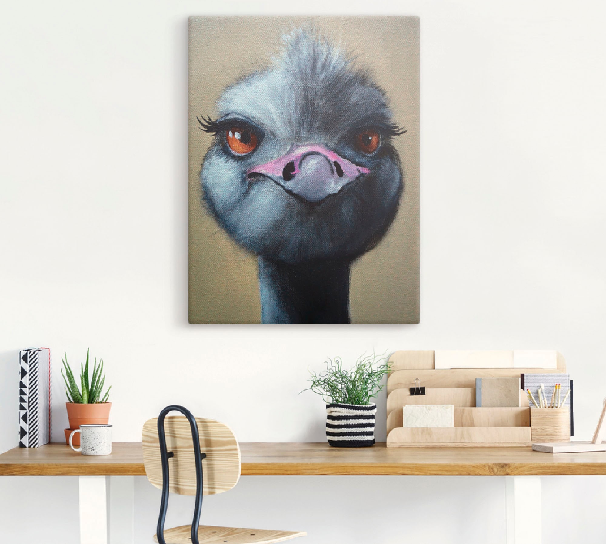 Artland Wandbild »Das zwinkern lerne ich auch noch!«, Vögel, (1 St.), als Leinwandbild in verschied. Größen