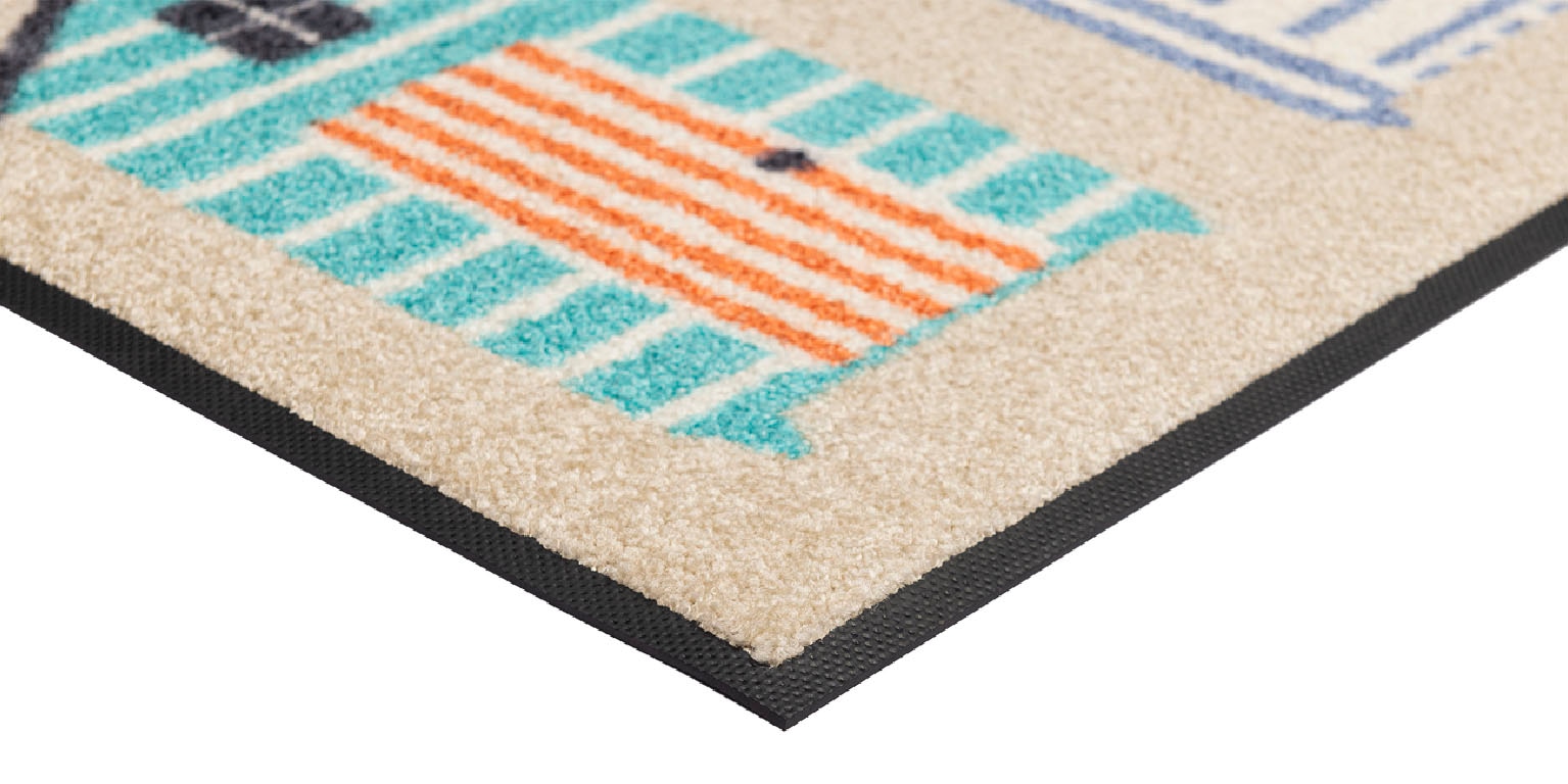 wash+dry by Kleen-Tex Fußmatte »Beachhut«, rechteckig