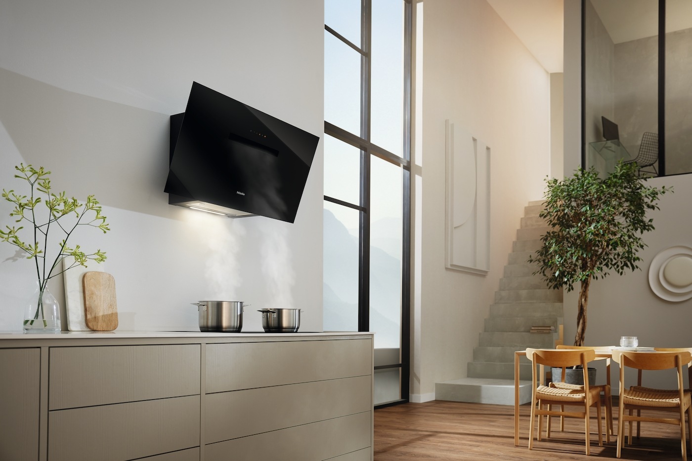 Miele Wandhaube »DAH 1950 Active Obsidianschwarz«