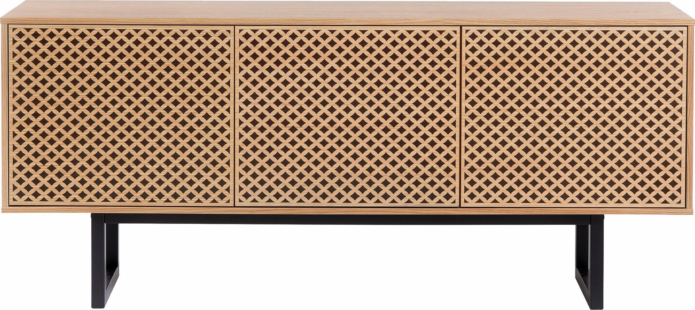 Woodman Sideboard »Malena«, Breite 175 cm, mit besonderem Print, mit Push-to open Funktion