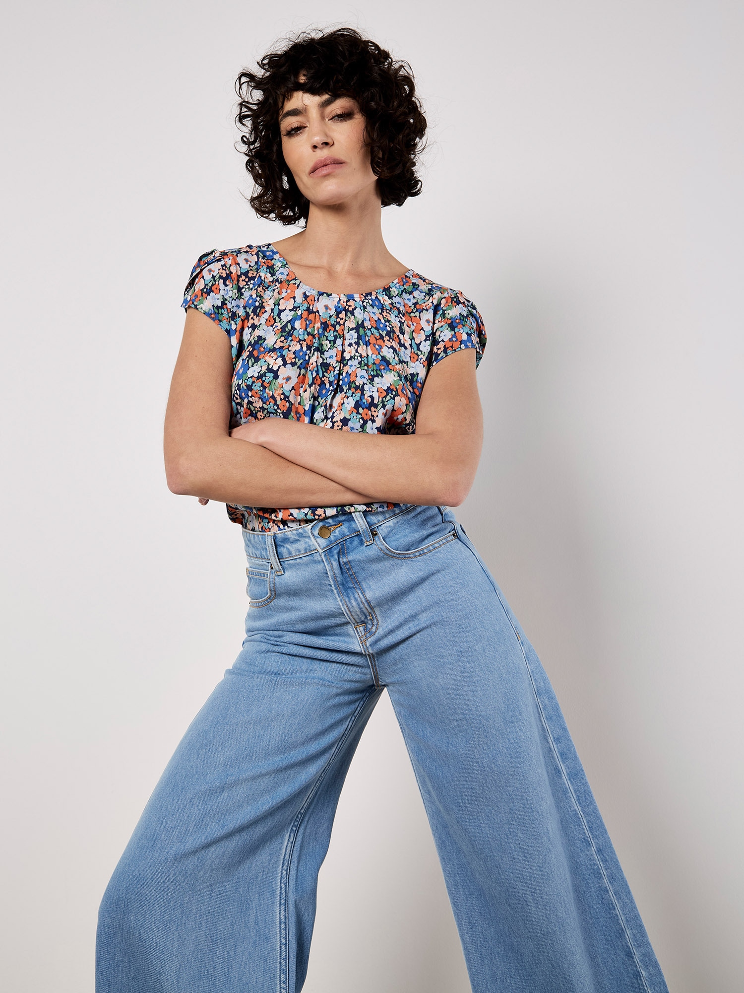 Apricot Druckbluse »Bluse« mit Tulpenärmeln