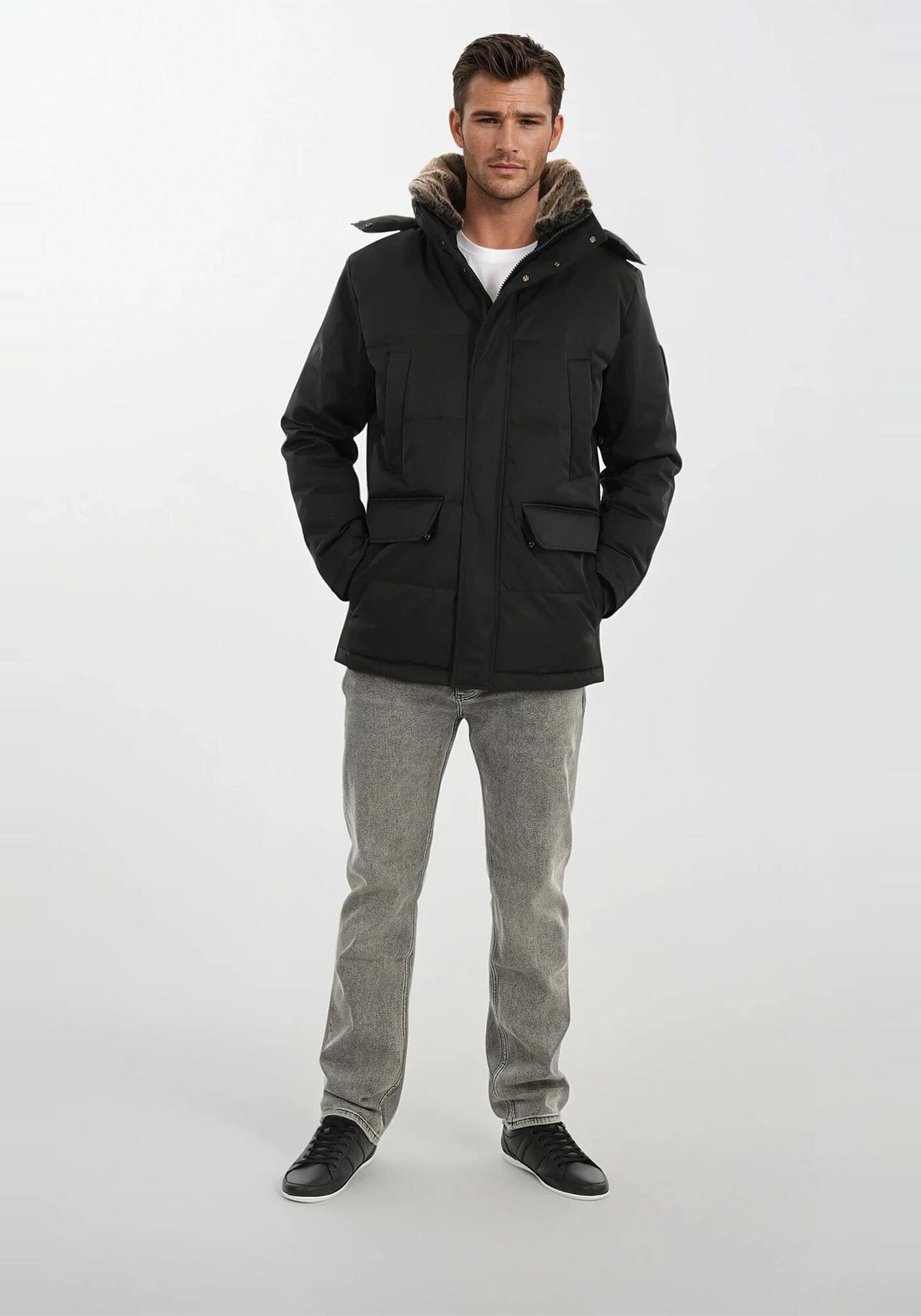 Alessandro Salvarini Winterjacke »A. Salvarini warme Herren Winterjacke wasserabweisend AS456«
