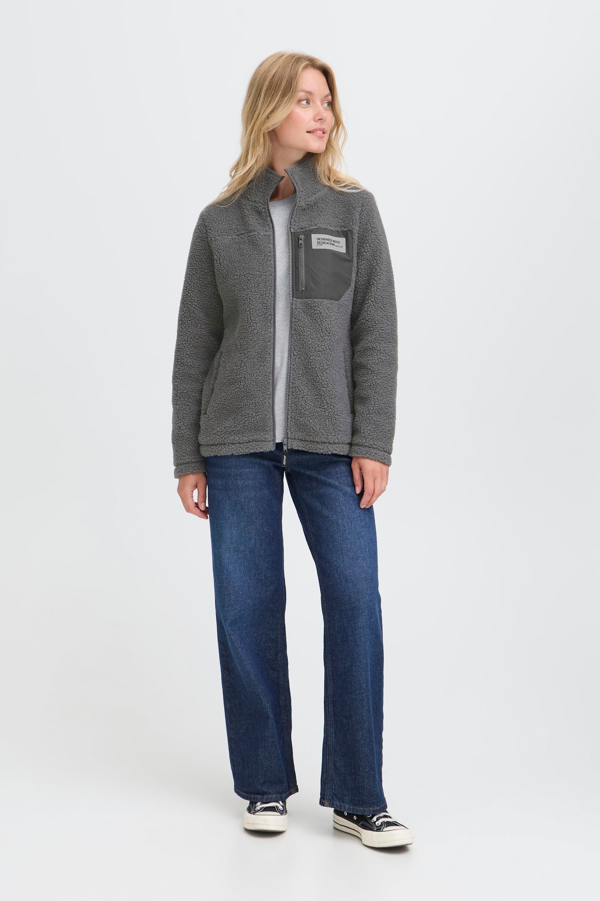 OXMO Plüschjacke »Plüschjacke OXABBY«