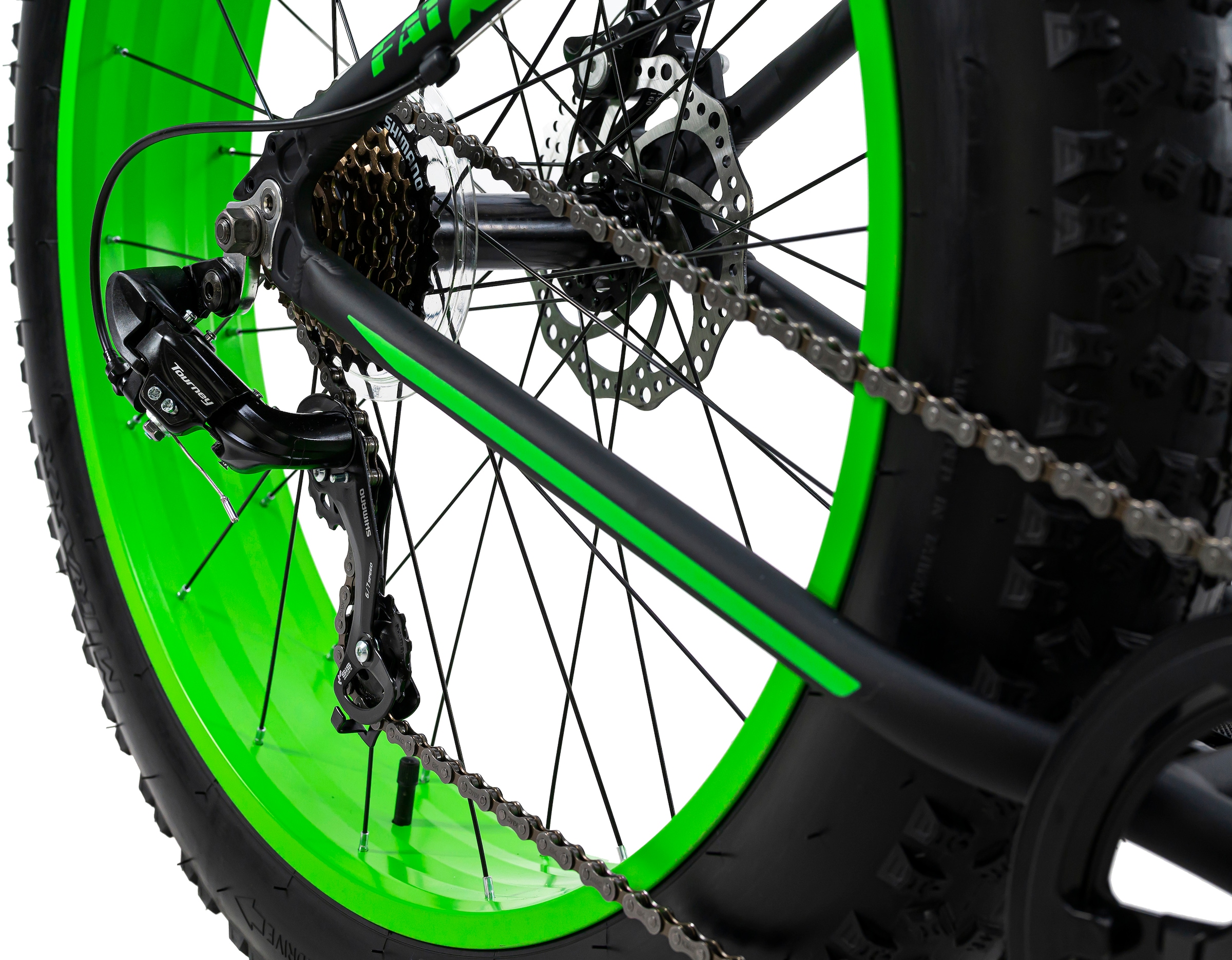 KS Cycling Fatbike »Fat - XTR«, 7 Gang, Shimano, Tourney Schaltwerk, Kettenschaltung, für Damen und Herren, Kettenschaltung