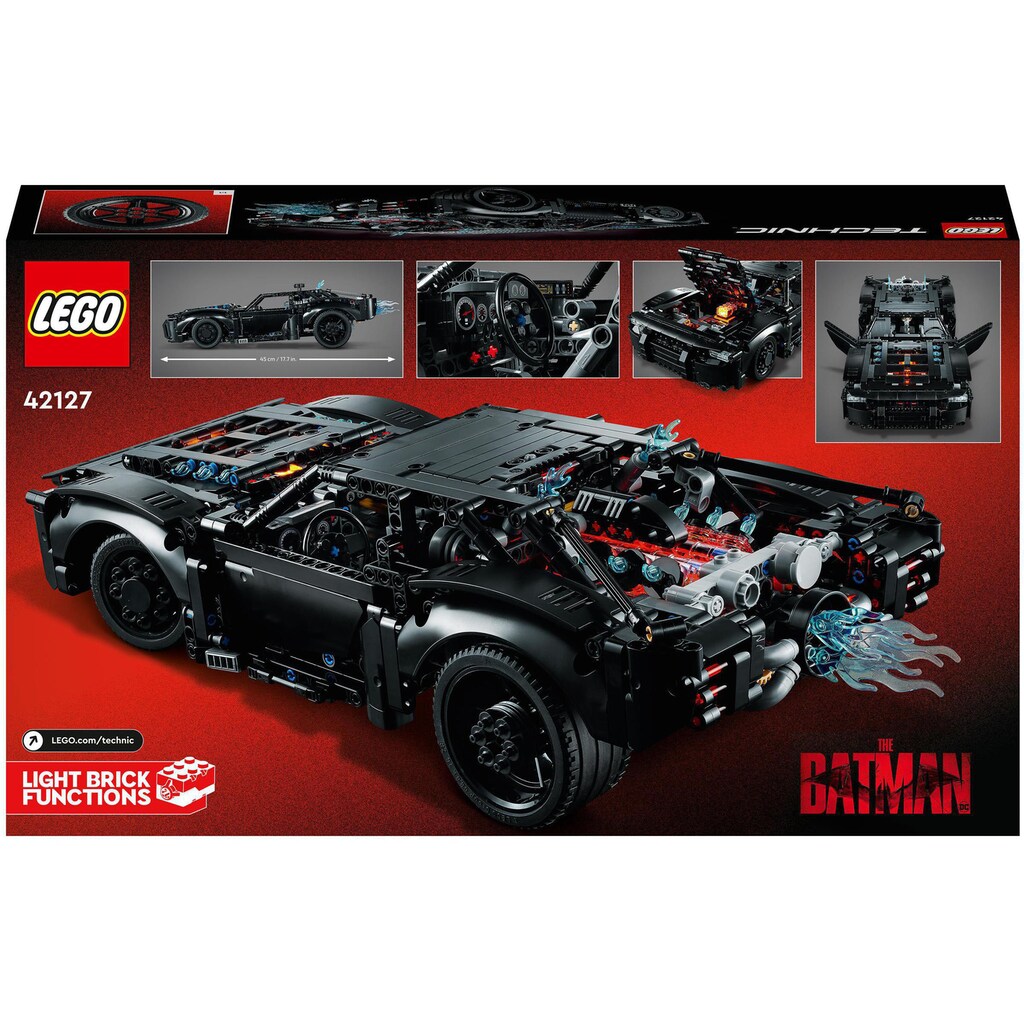 LEGO® Konstruktionsspielsteine »BATMANS BATMOBIL™ (42127), LEGO® Technic«, (1360 St.)