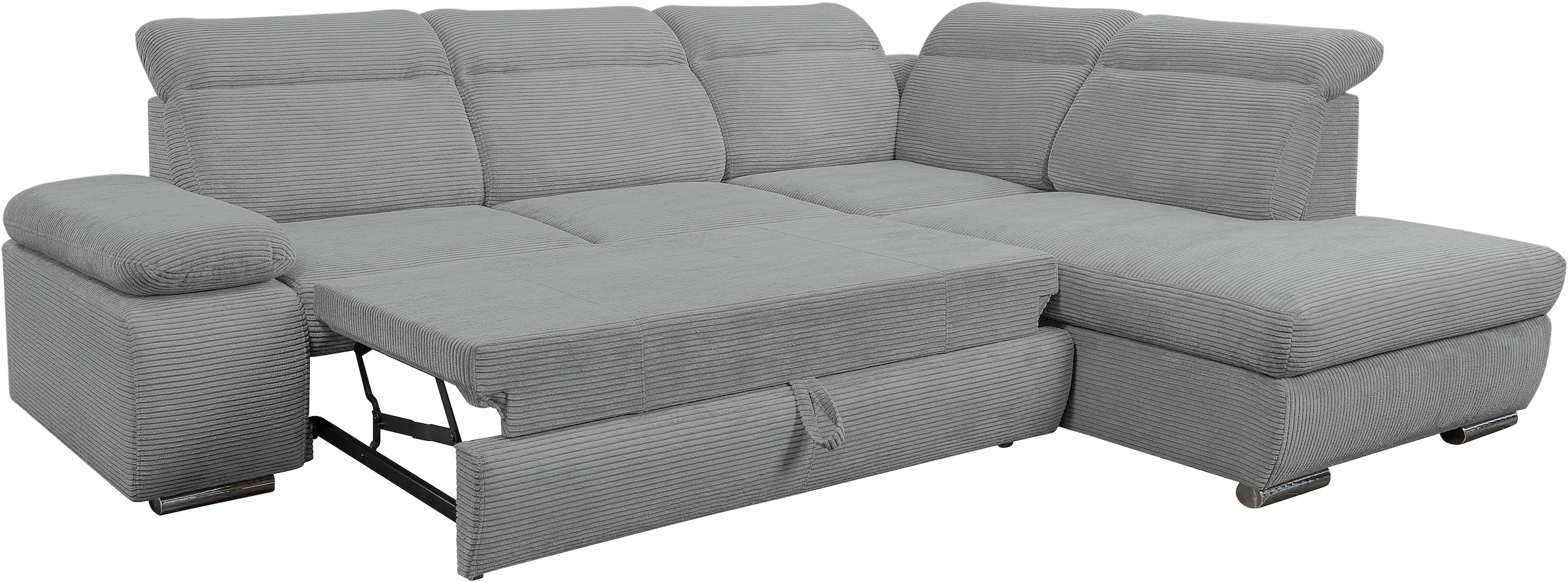 WERK2 Ecksofa »Memo Alicante« Schlafsofa mit Bettkasten & verstellbaren Kopfstützen.