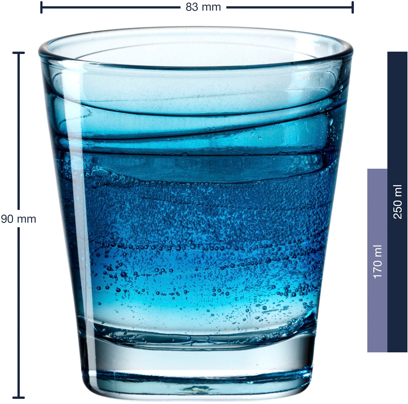 LEONARDO Whiskyglas »VARIO STRUTTURA« 250 ml, 6-teilig