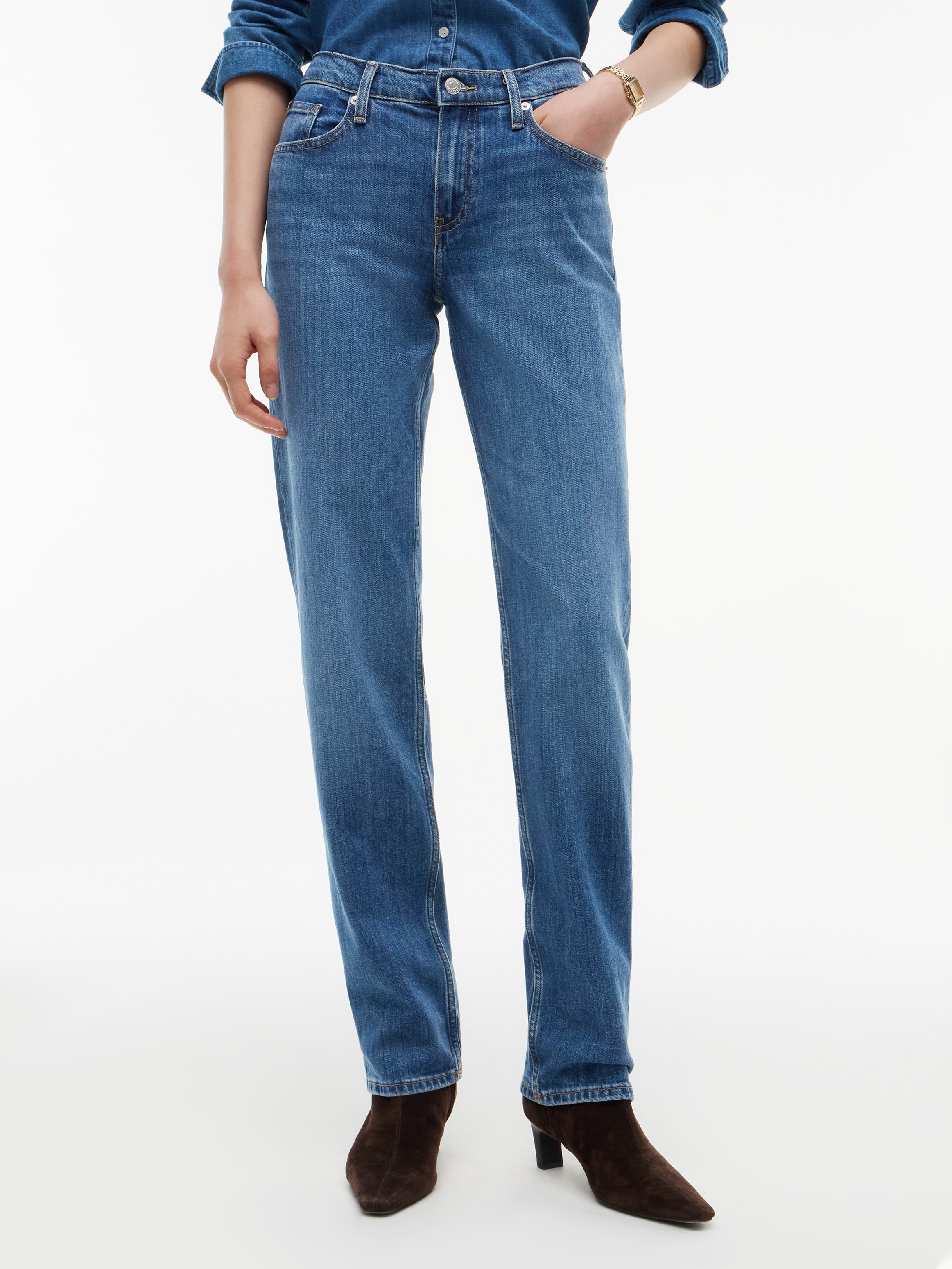 Tommy Hilfiger Skinny-fit-Jeans »HERITAGE COMO SKINNY RW« mit Tommy Hilfiger Logo-Badge, 5-Pocket-Stil
