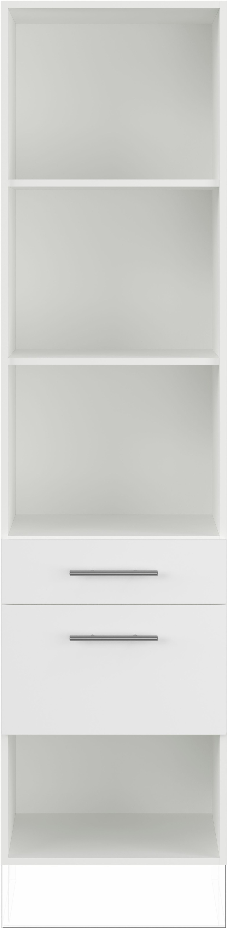 IMPULS KÜCHEN Seitenschrank »"Valencia", Breite/Höhe: 50/190,7 cm, mit Soft-Close« vormontiert, mit Schubkasten, mit Auszug, mit verstellbaren Fachböden