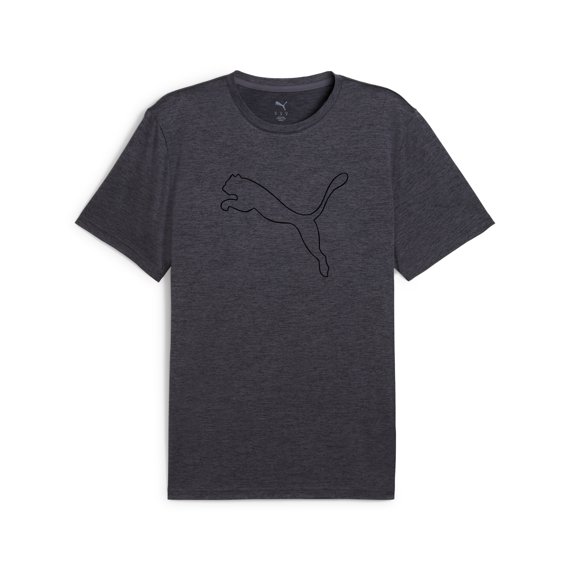 PUMA Trainingsshirt »M TAD ESSENTIAL HEATHER CAT TEE (CF LARGE CAT)« mit Rundhalsausschnitt, mit Kurzarm, für sportliche Aktivitäten