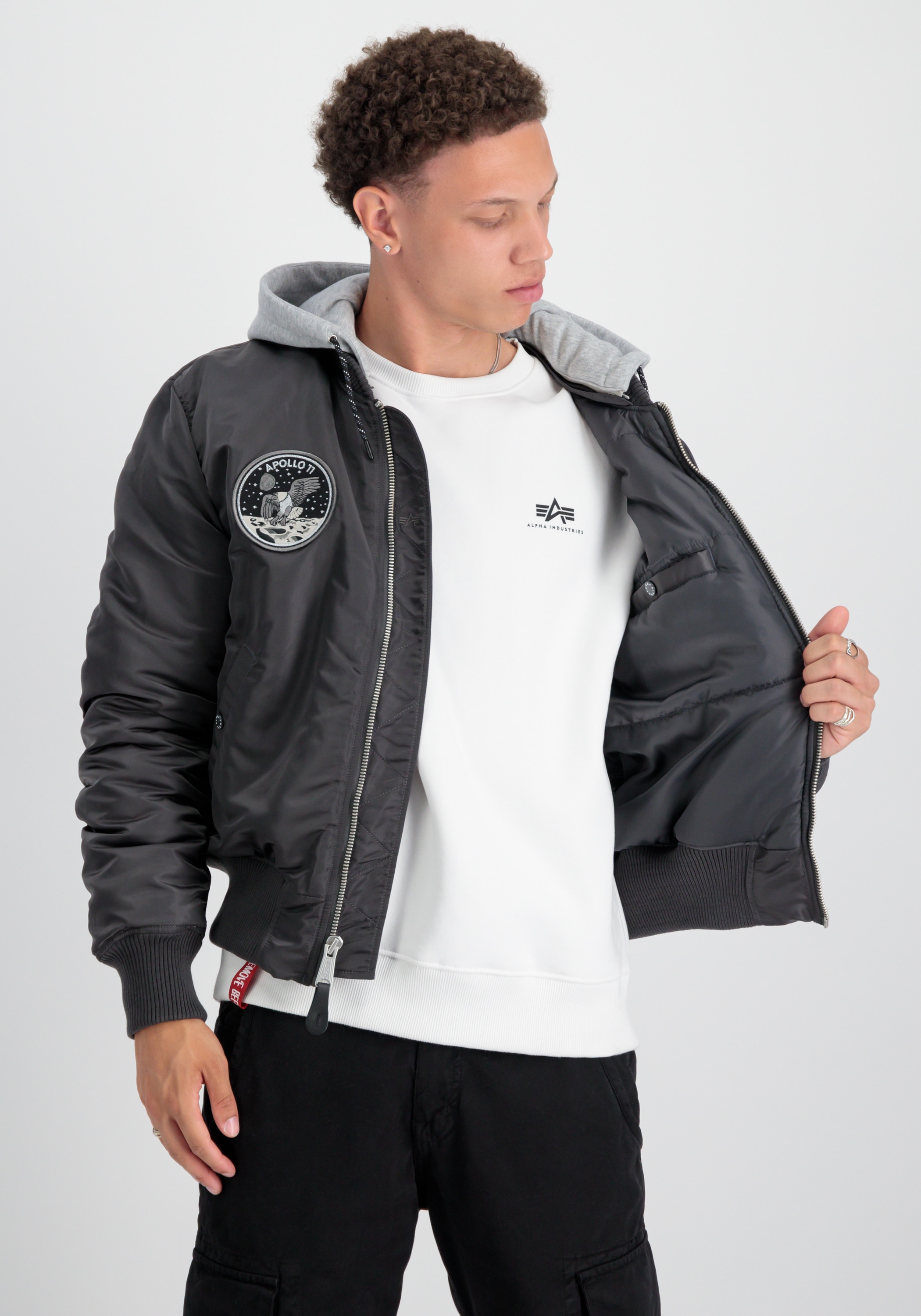 Alpha Industries Bomberjacke »Alpha Industries Men - Bomber Jackets MA-1 VF Hood Dark Side«