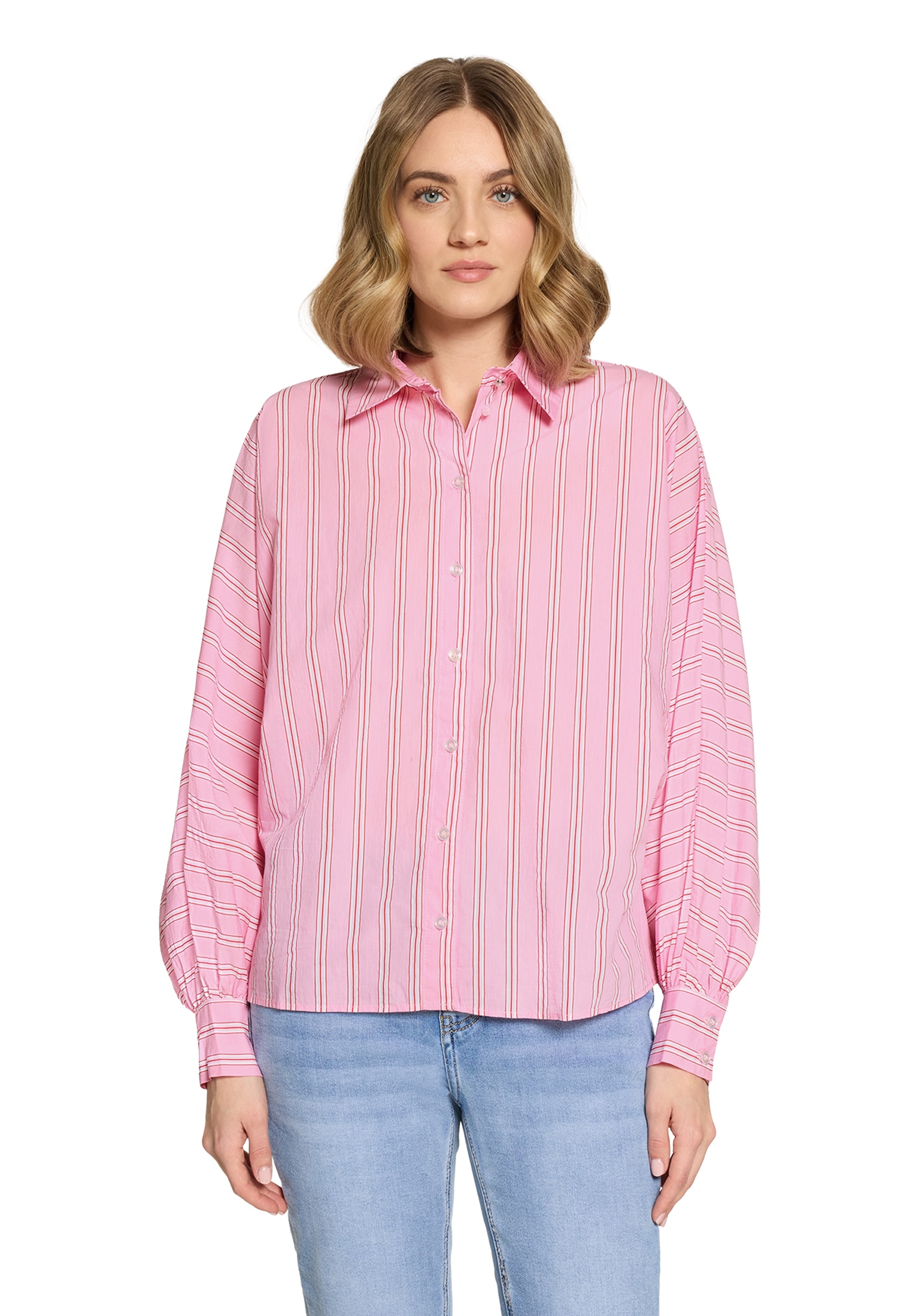 Cartoon Klassische Bluse »Oversize-Bluse mit Streifen«