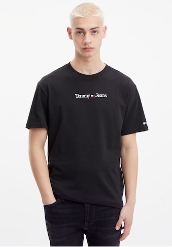 Tommy Jeans T-Shirt »TJM CLASSIC LINEAR LOGO TEE«, mit Logostickerei kaufen