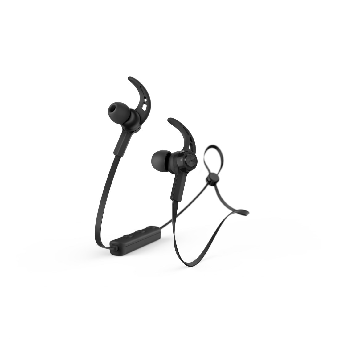 Hama Bluetooth-Kopfhörer »Sport 5.0 Rufannahmetaste 10m«, Bluetooth-AVRCP Freisprechfunktion-Sprachsteuerung, In Reichweite jetzt A2DP Mikrofon, bei Sprachassistenten, OTTO Schwarz, Bluetooth®-Kopfhörer Bluetooth-HFP, Lautstärkeregler und Ear