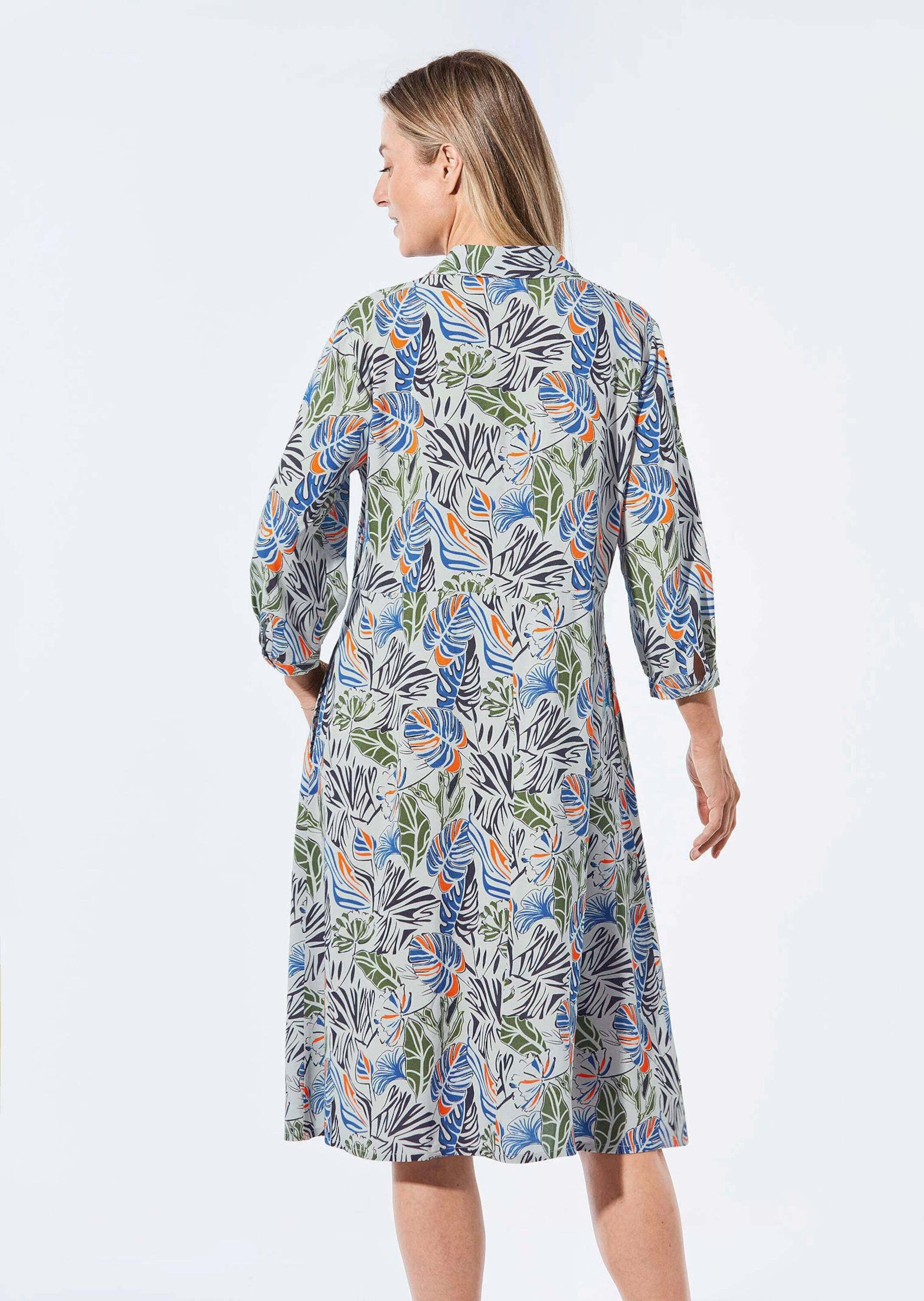 GOLDNER Sommerkleid »Kleid Blusenkleid mit Hemdkragen«