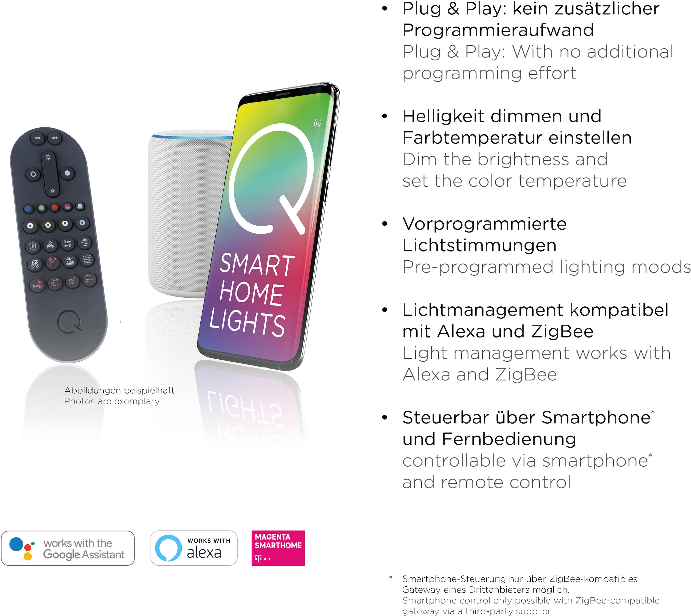 Neuhaus Q SMART HOME LIGHTS LED Stehlampe »Q-ROTATE« LED-Board 1 Stk. warmweiß - kaltweiß