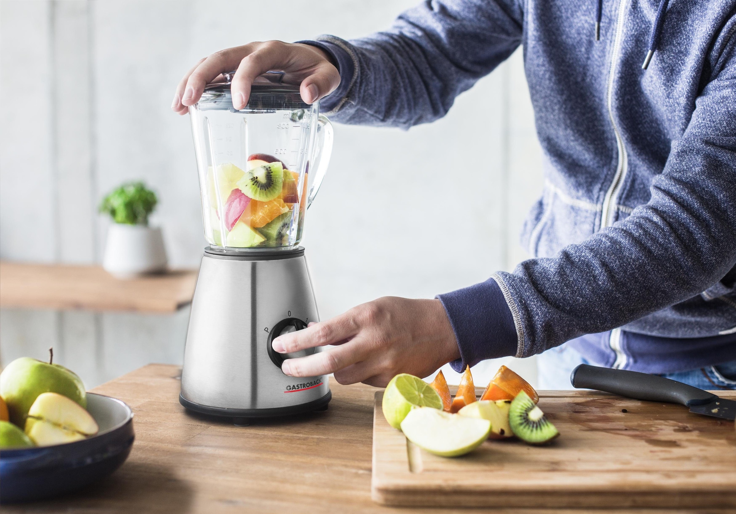 Gastroback Standmixer »Design Mixer Mini 40897« 500 W 2 Geschwindigkeiten, Edelstahl