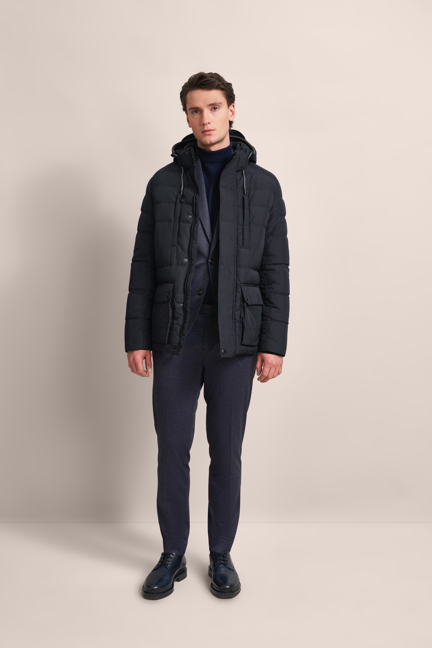 bugatti Langjacke, mit Kapuze, mit abtrennbarer Kapuze