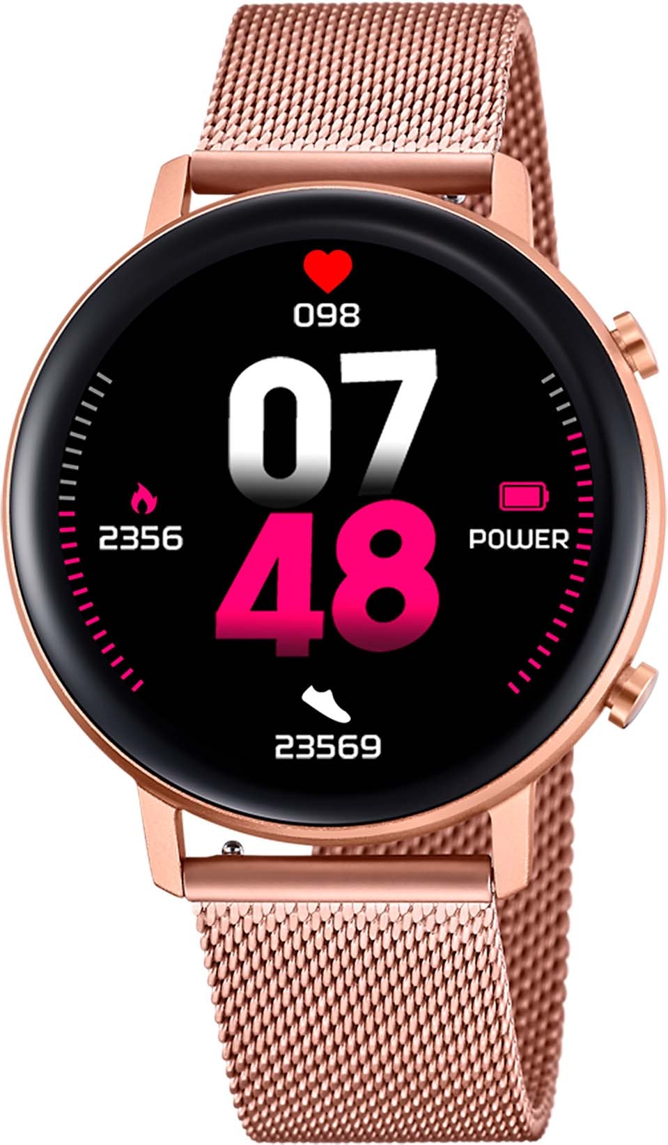 Lotus Smartwatch »50042/1«, Armbanduhr, Damenuhr, Geschenkidee, Edelstahlarmband, Datum)