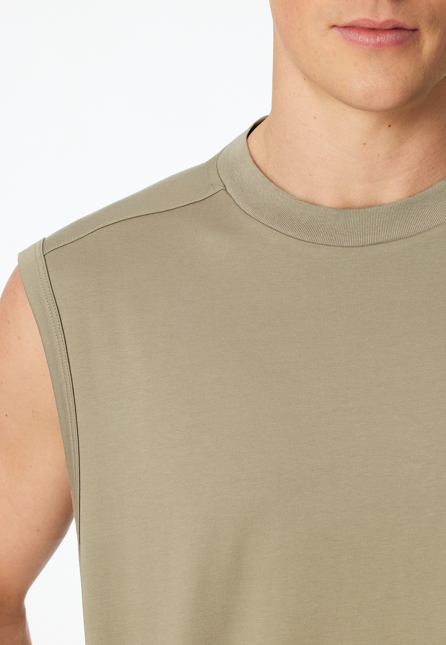 Schiesser Shorty »Modern Nightwear« 2 mit Rundhalsausschnitt und ärmellos, leichter Oversize-Fit