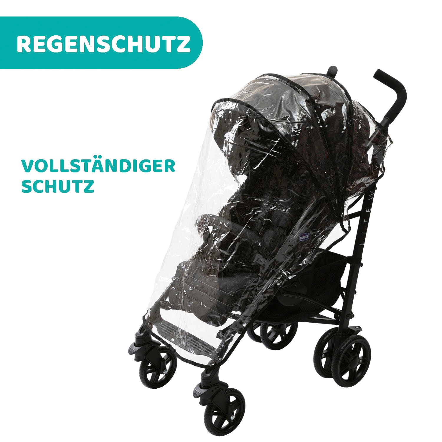 Chicco Sportbuggy »Lite Way4, Jet Black«, 22 kg, mit Aluminium-Rahmen